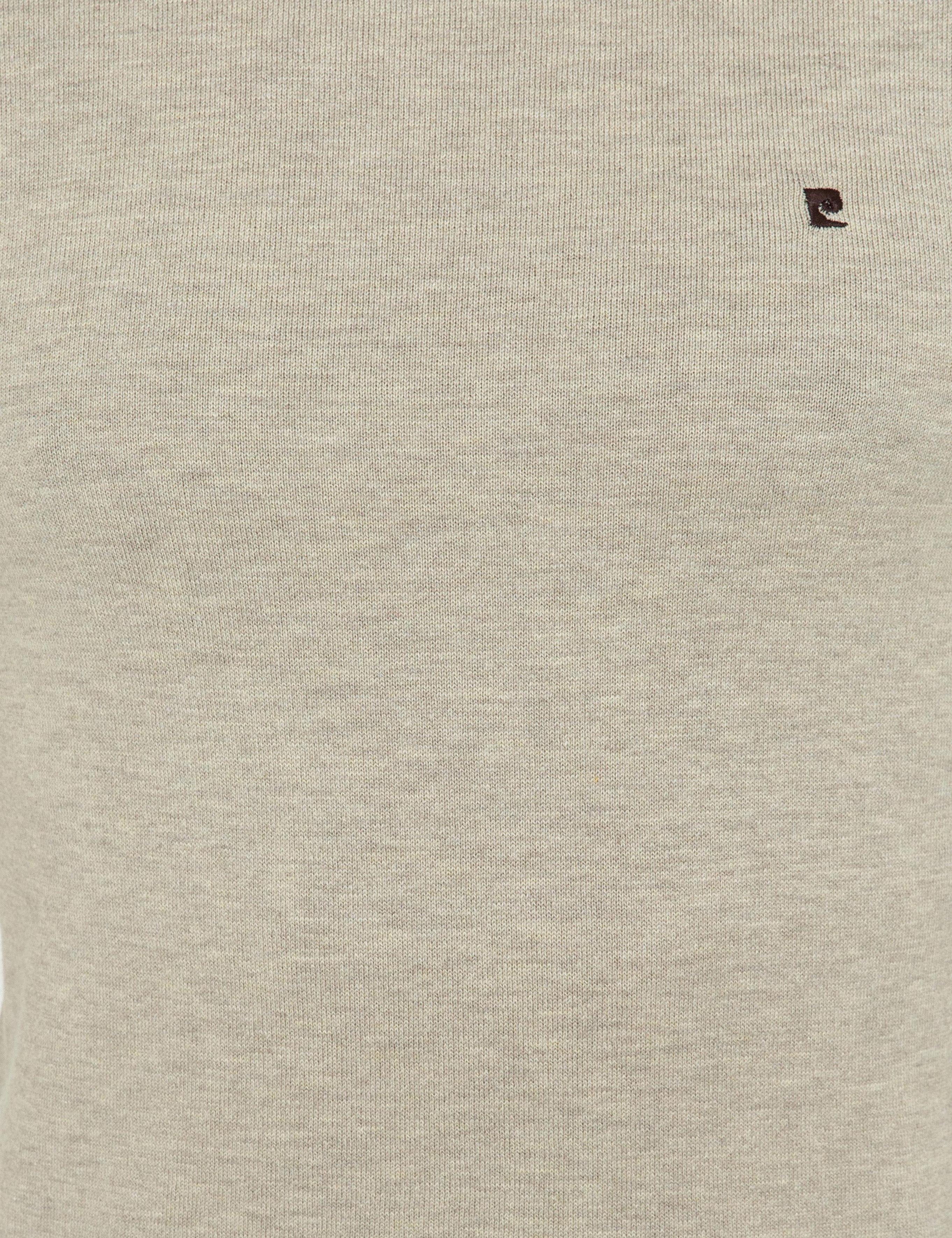 Kum Melanj Slim Fit Bisiklet Yaka Basic Triko Kazak