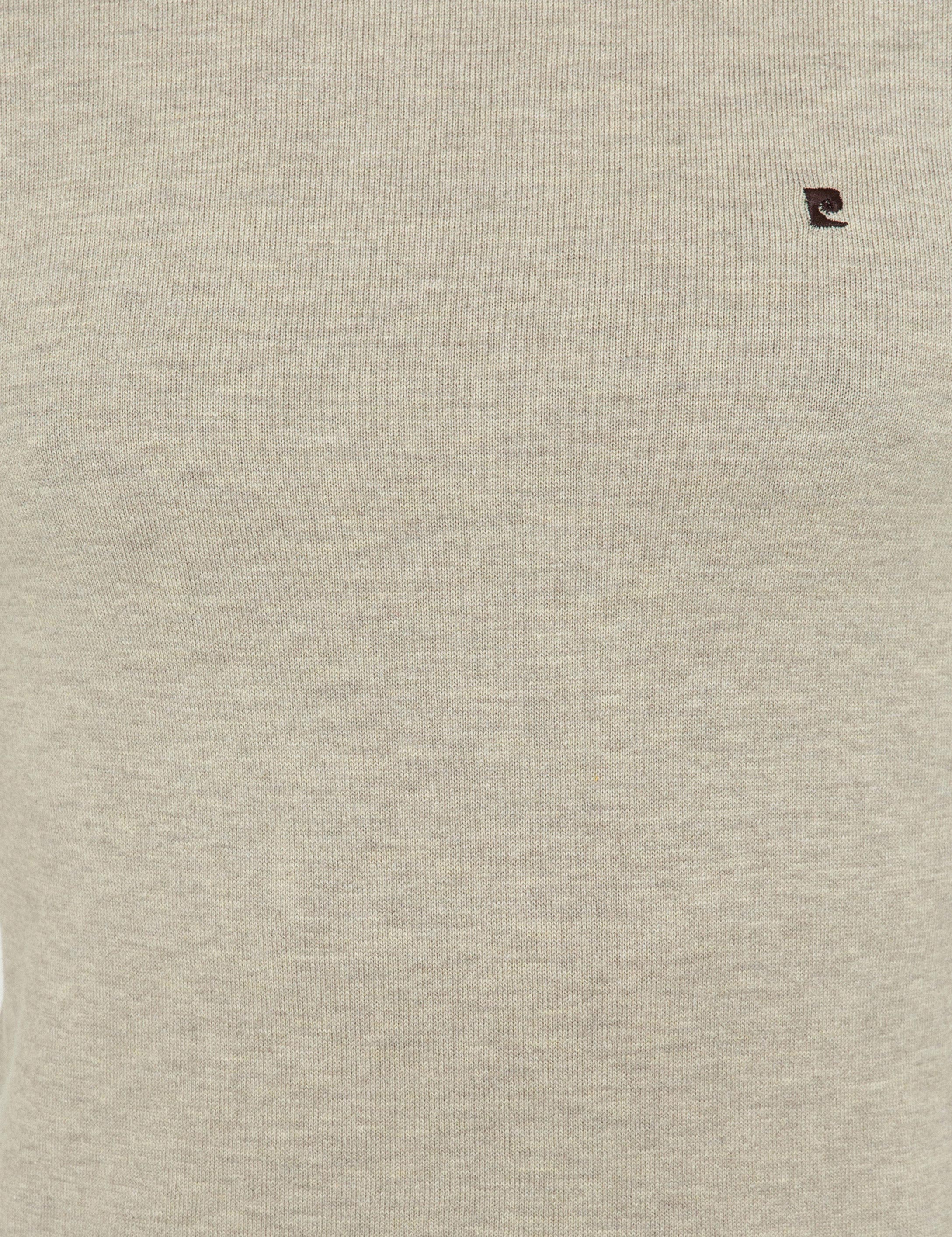 Kum Melanj Slim Fit Bisiklet Yaka Basic Triko Kazak