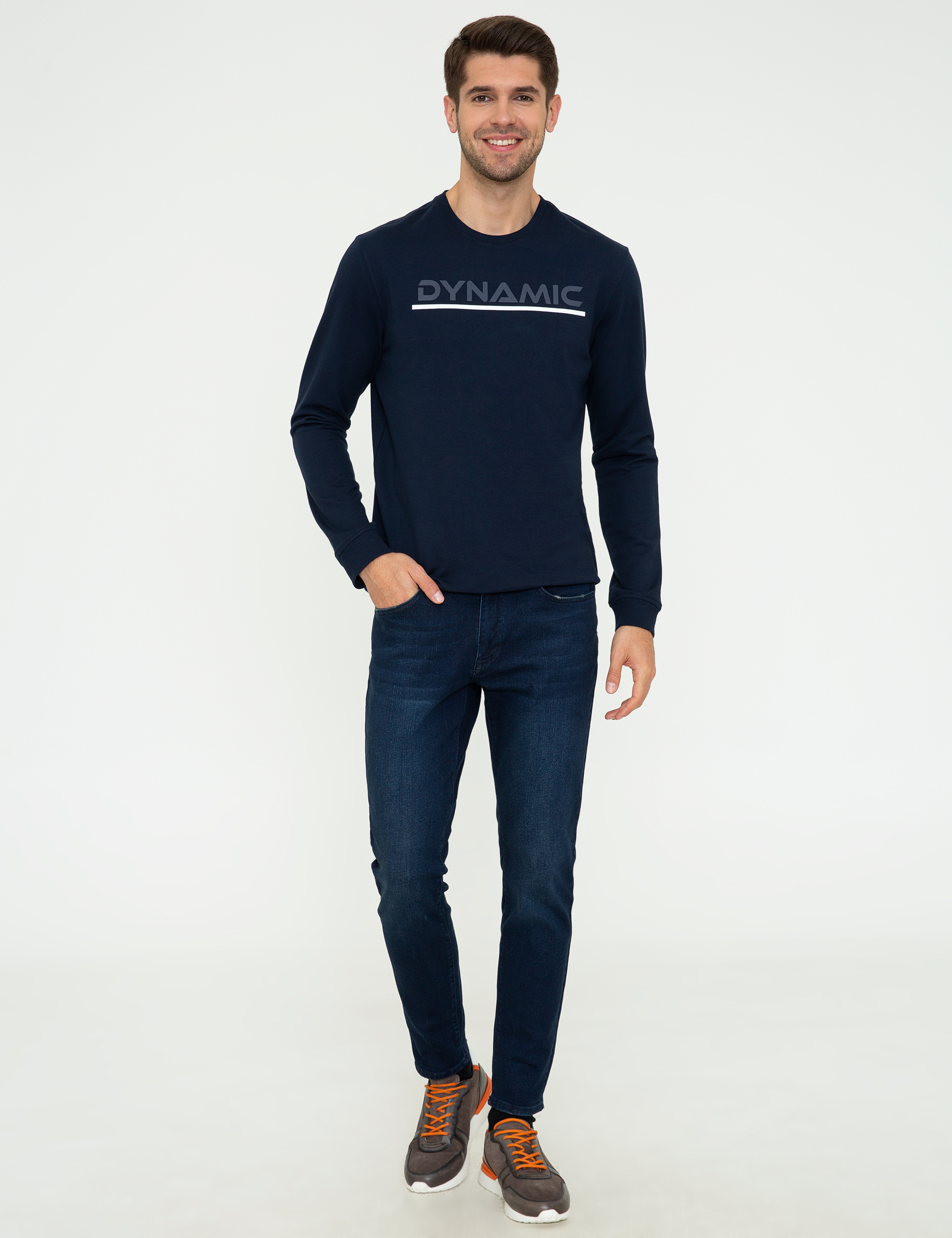 Lacivert Standart Fit Sweathirt
