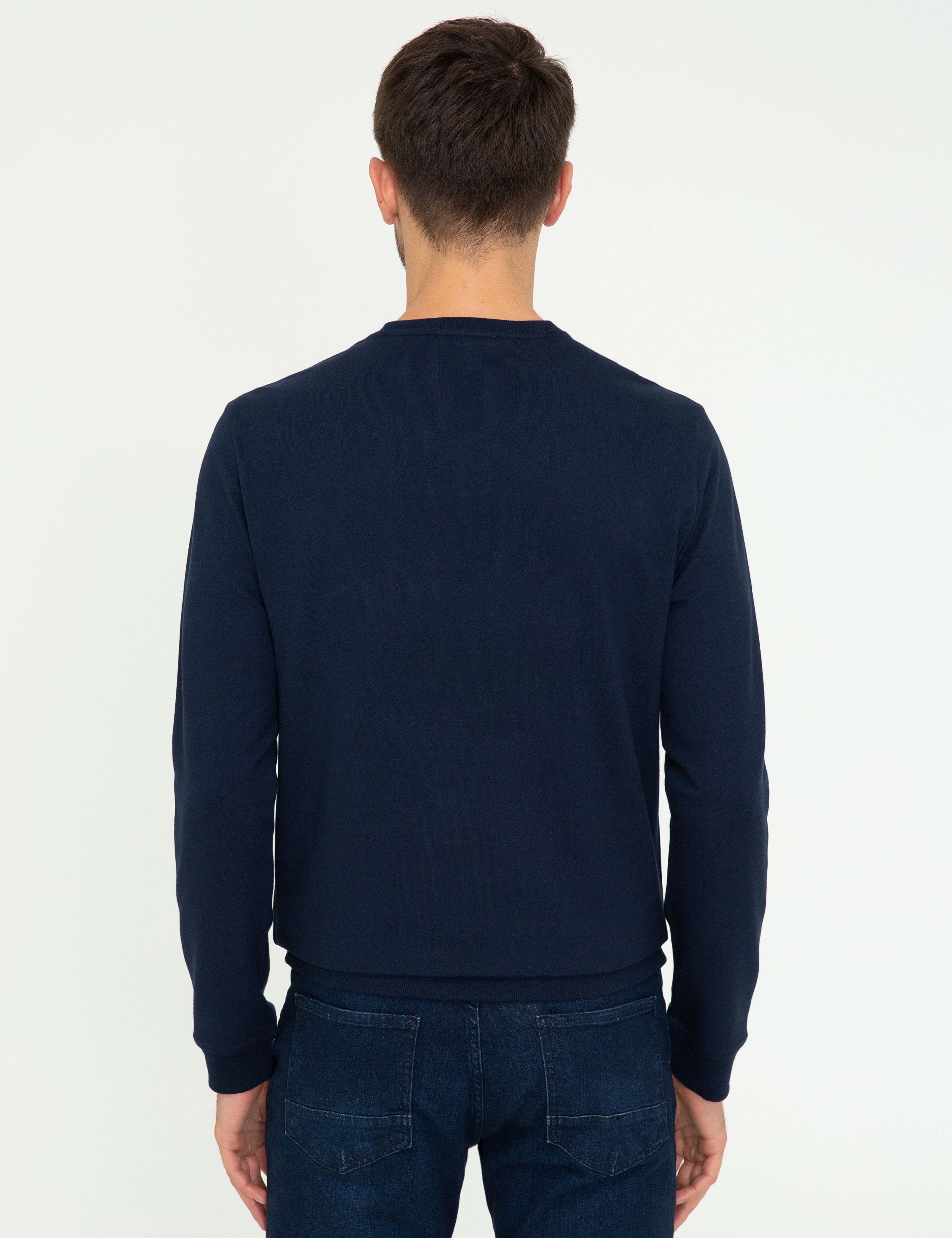 Lacivert Standart Fit Sweathirt - Image 4