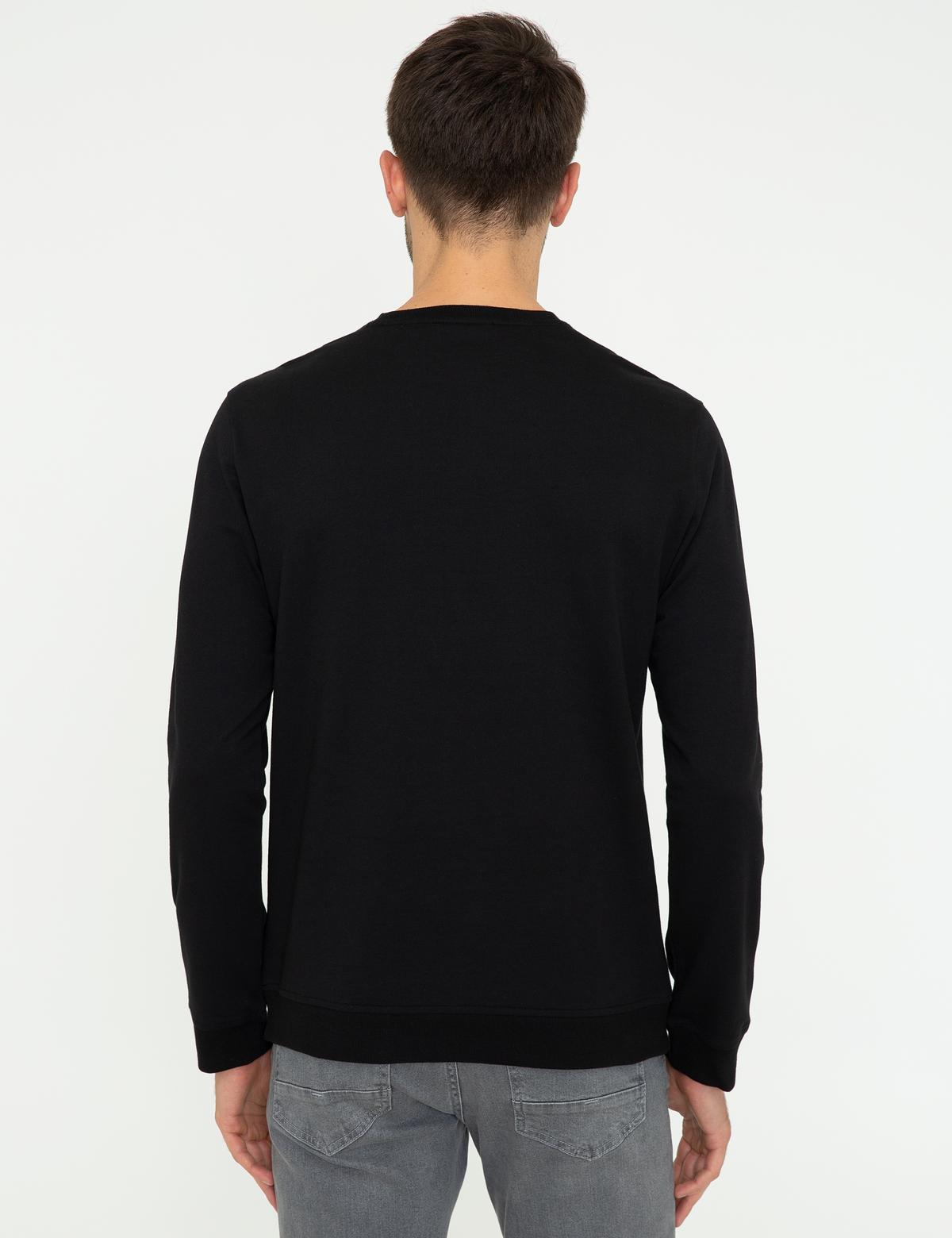 Siyah Sweatshirt - 50249356017