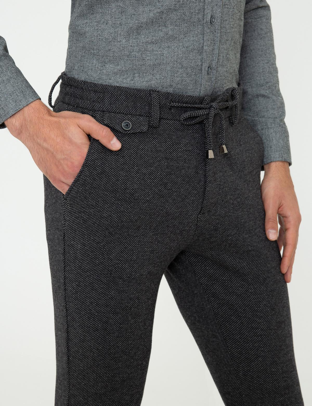 Antrasit Jogger Fit Kanvas Pantolon - 50245039029