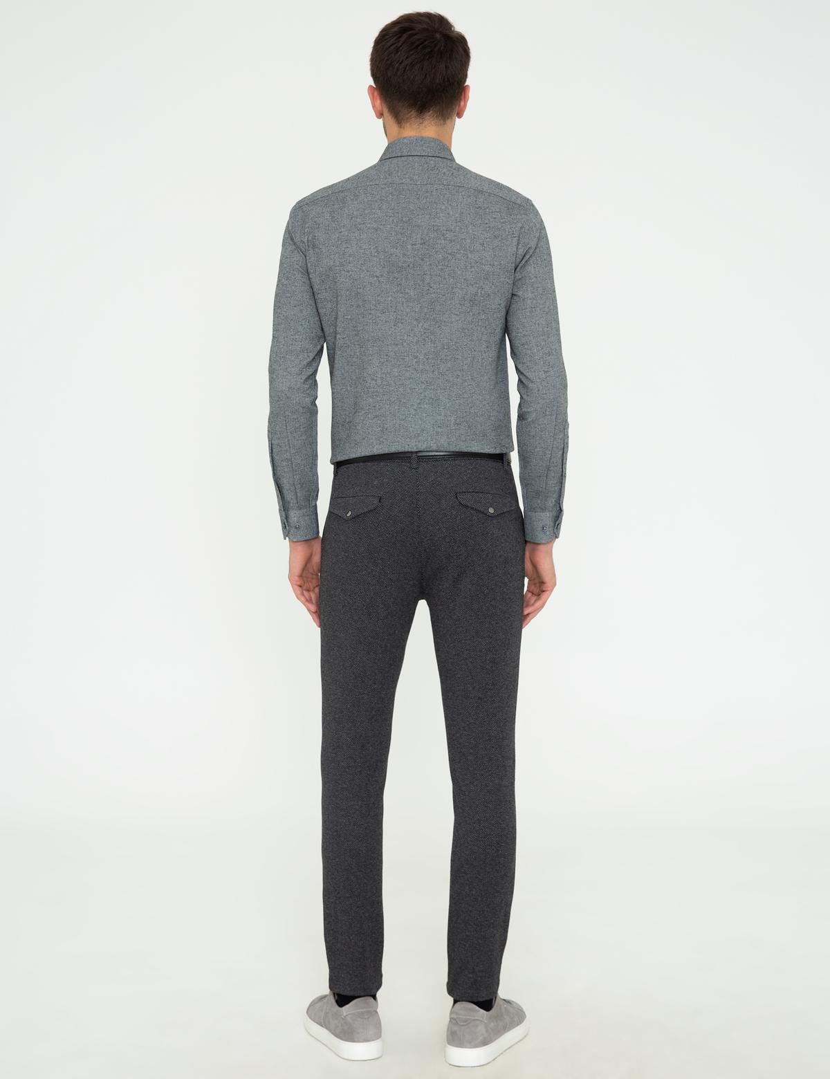 Antrasit Jogger Fit Kanvas Pantolon - 50245039029