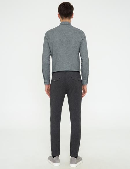 Antrasit Jogger Fit Kanvas Pantolon - 50245039029