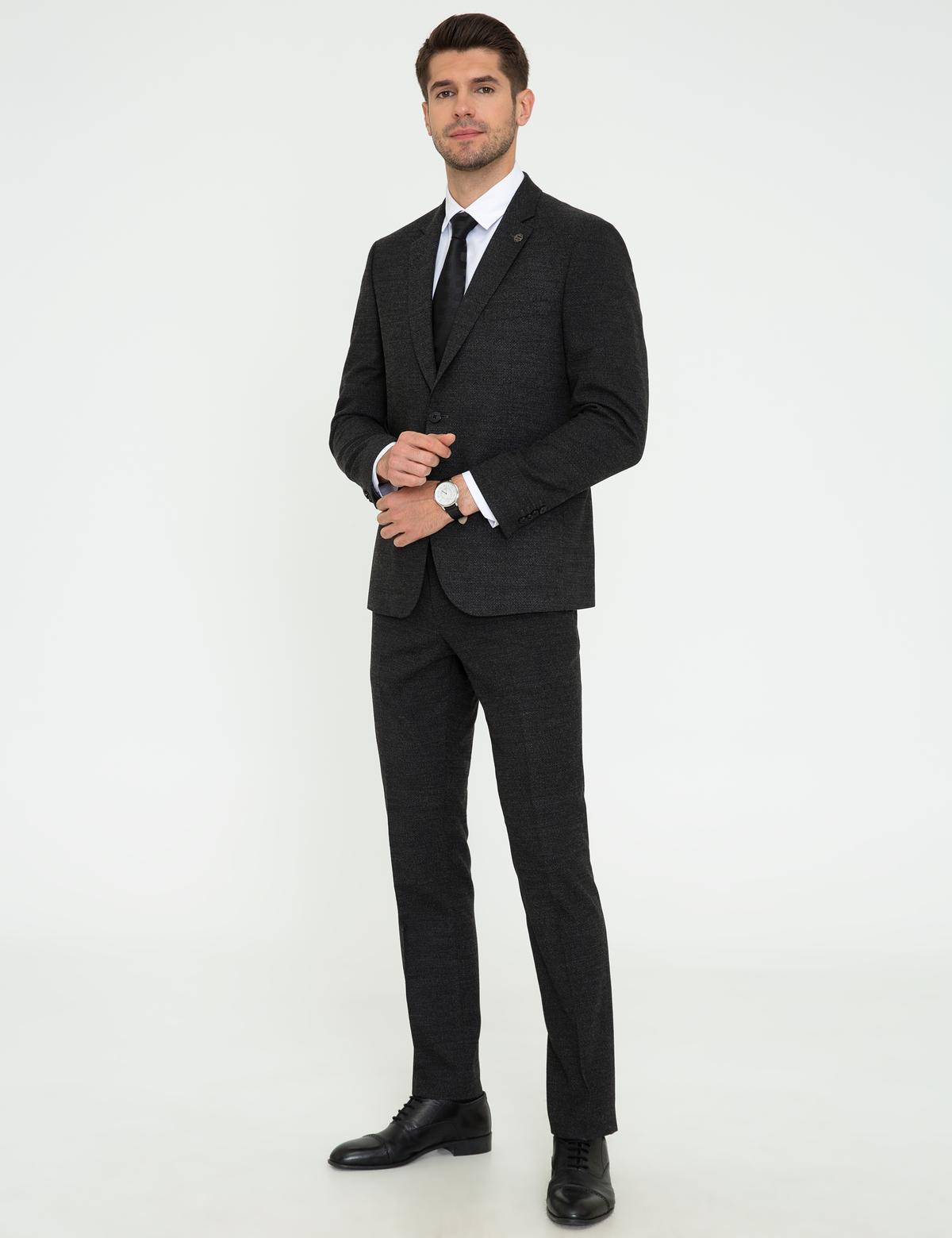Füme Slim Fit Takım Elbise - 50227244161