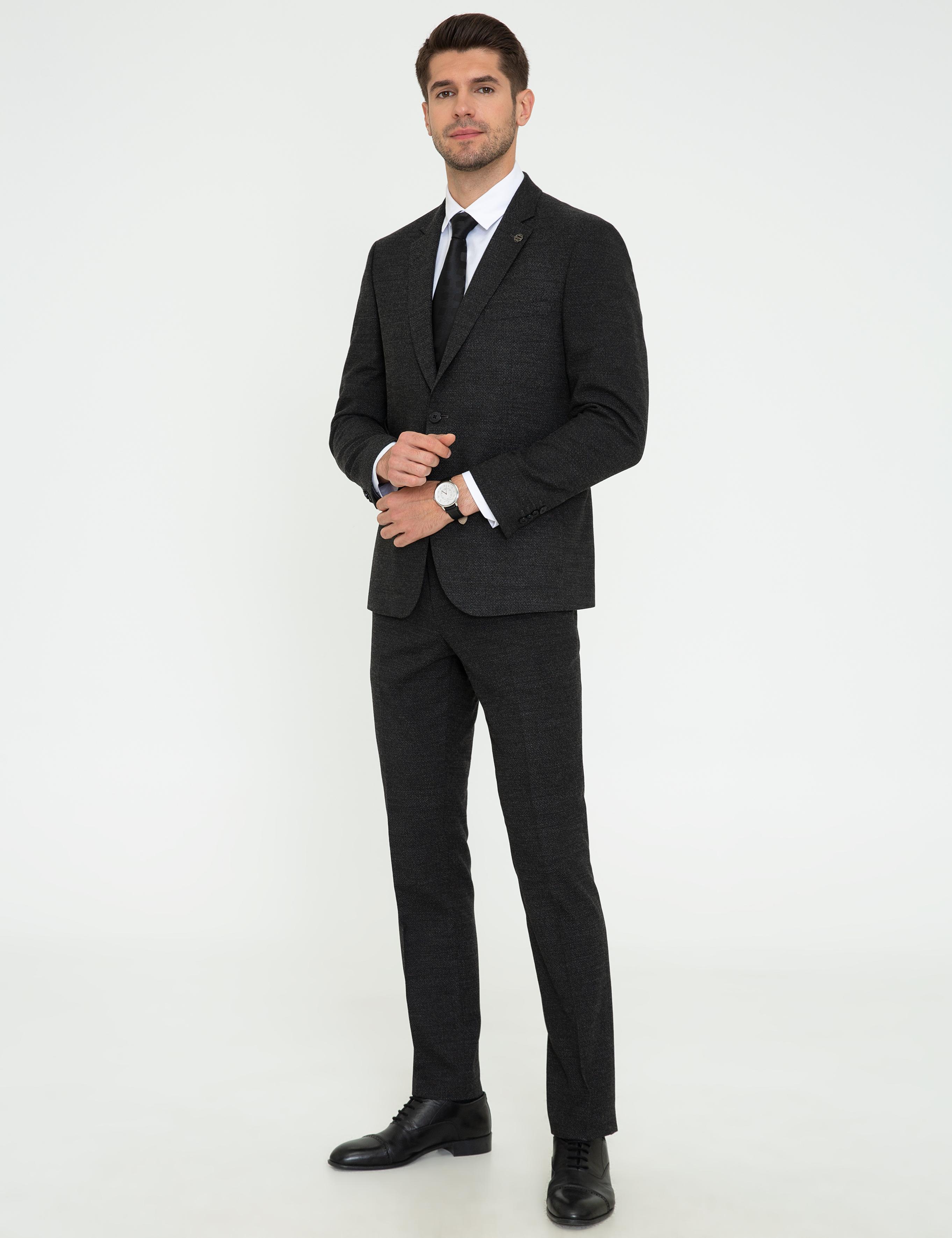 Füme Slim Fit Takım Elbise