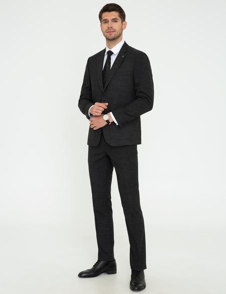 Füme Slim Fit Takım Elbise - 50227244161