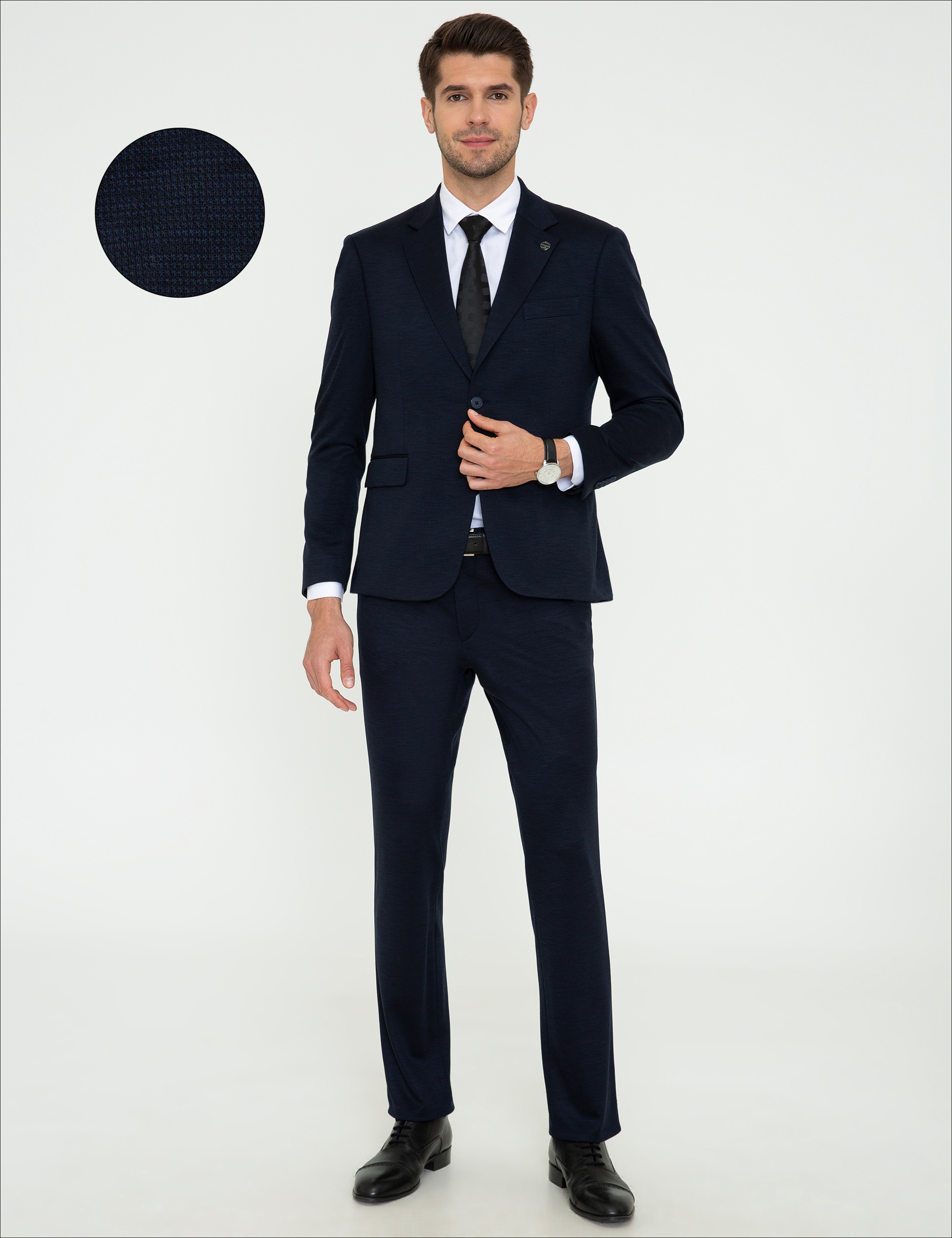 Lacivert Slim Fit Takım Elbise - Image 1