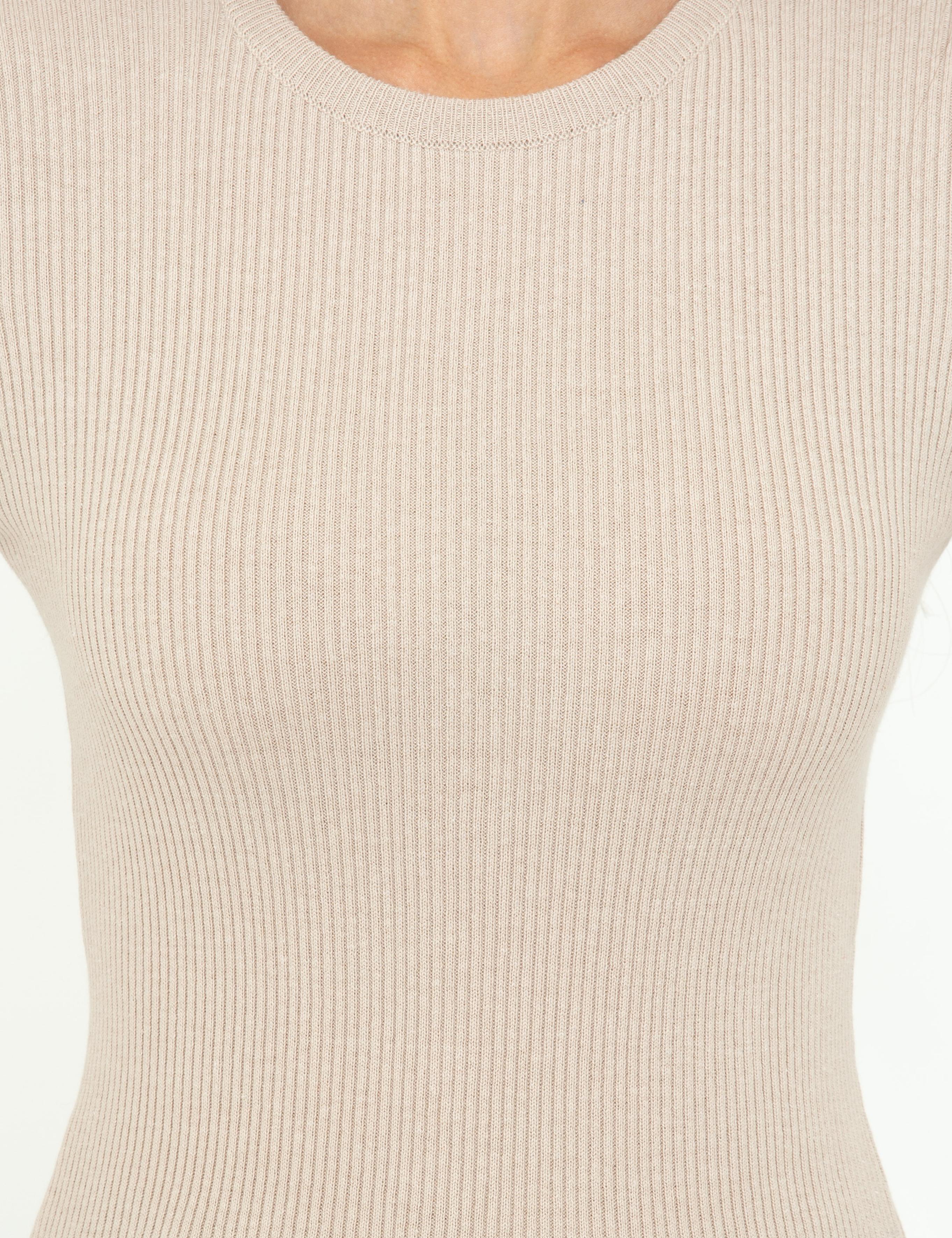 Krem Melanj Slim Fit Basic Kazak