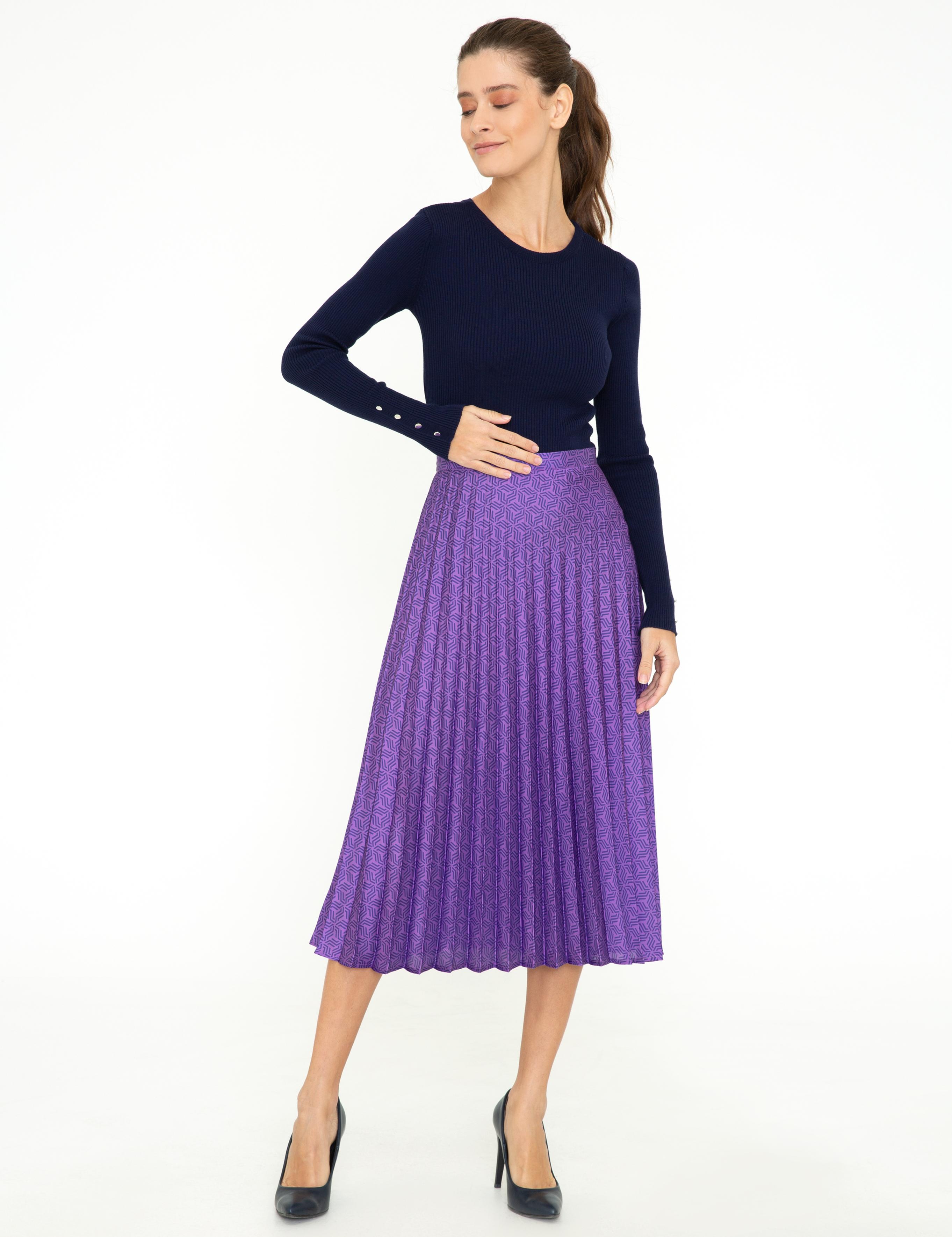 Lacivert Slim Fit Basic Kazak