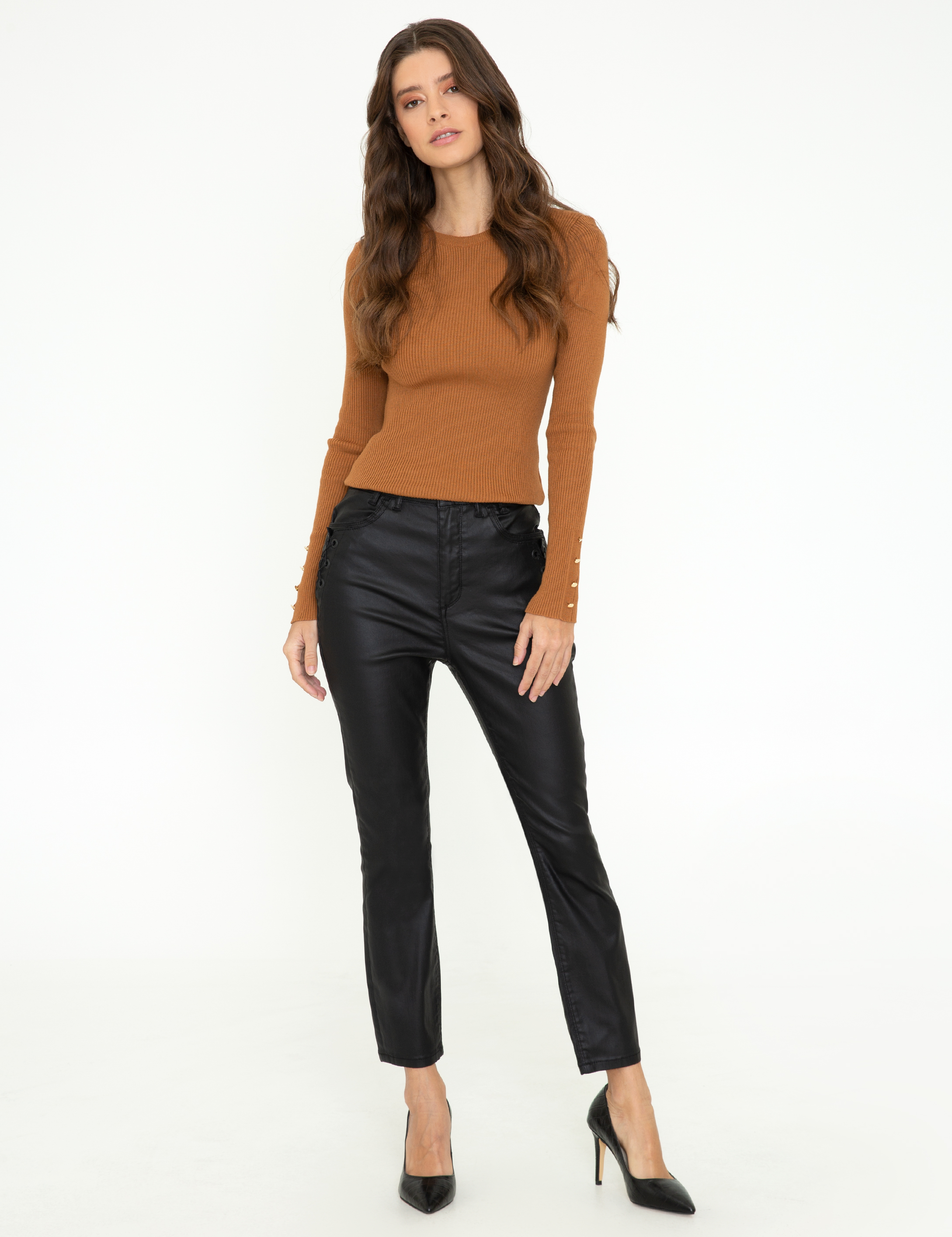 Safran Slim Fit Basic Kazak - Image 5