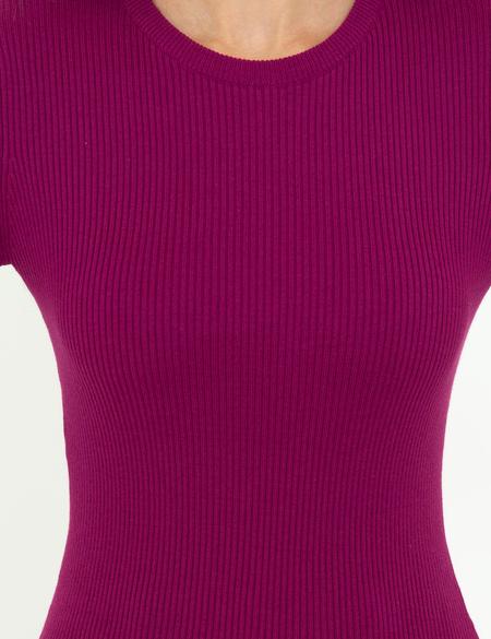 Menekşe Slim Fit Basic Kazak - 50244945056