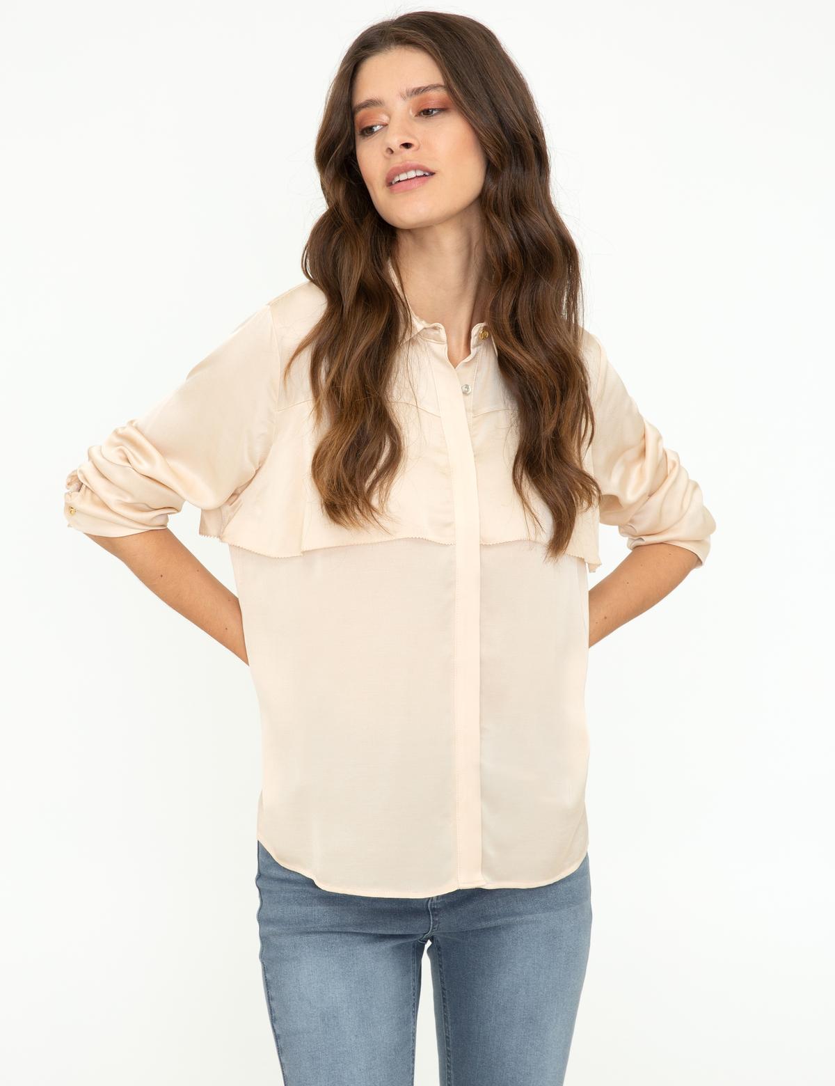 Kum Comfort Fit Uzun Kollu Gömlek