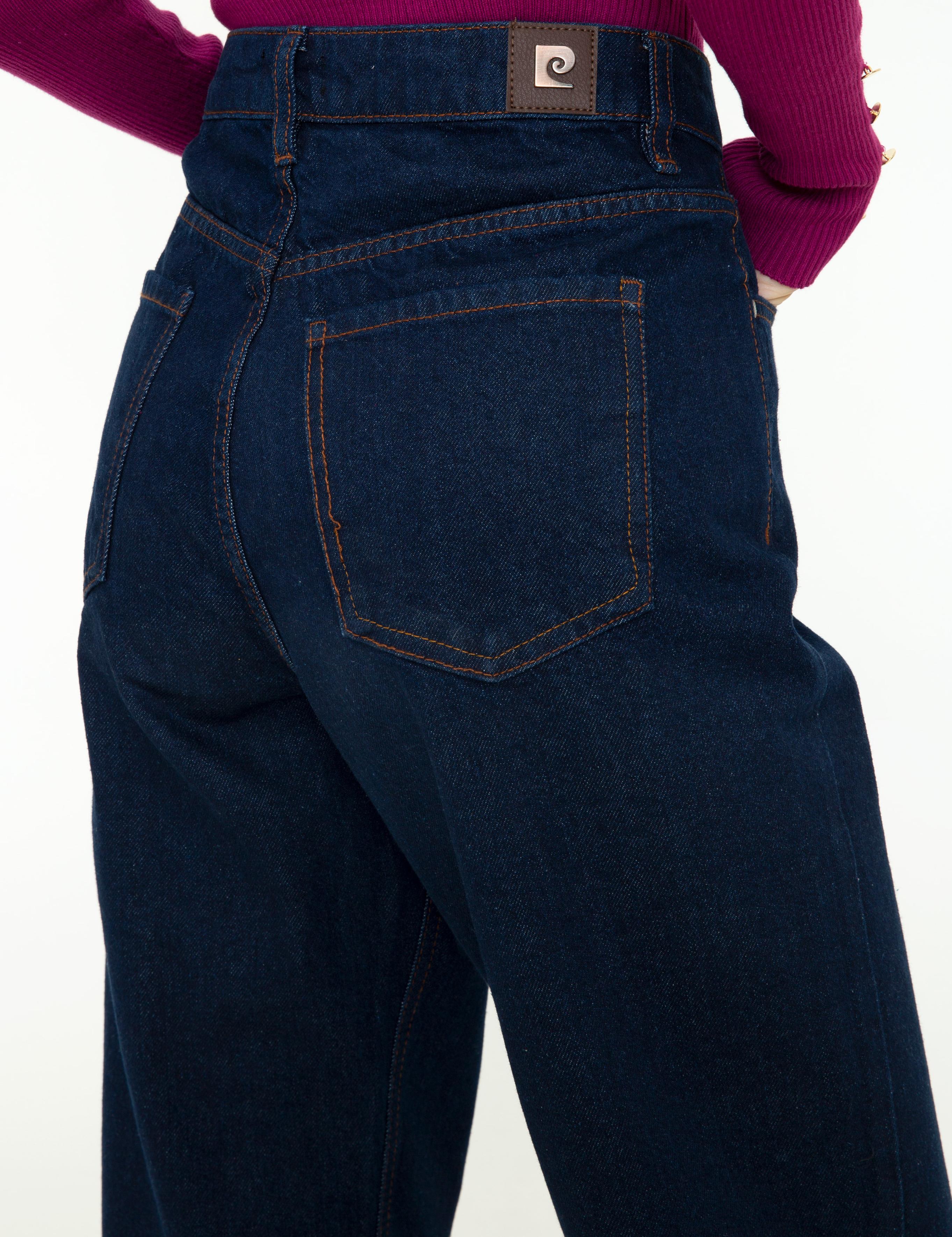 Koyu İndigo Havuç Fit Jean Pantolon