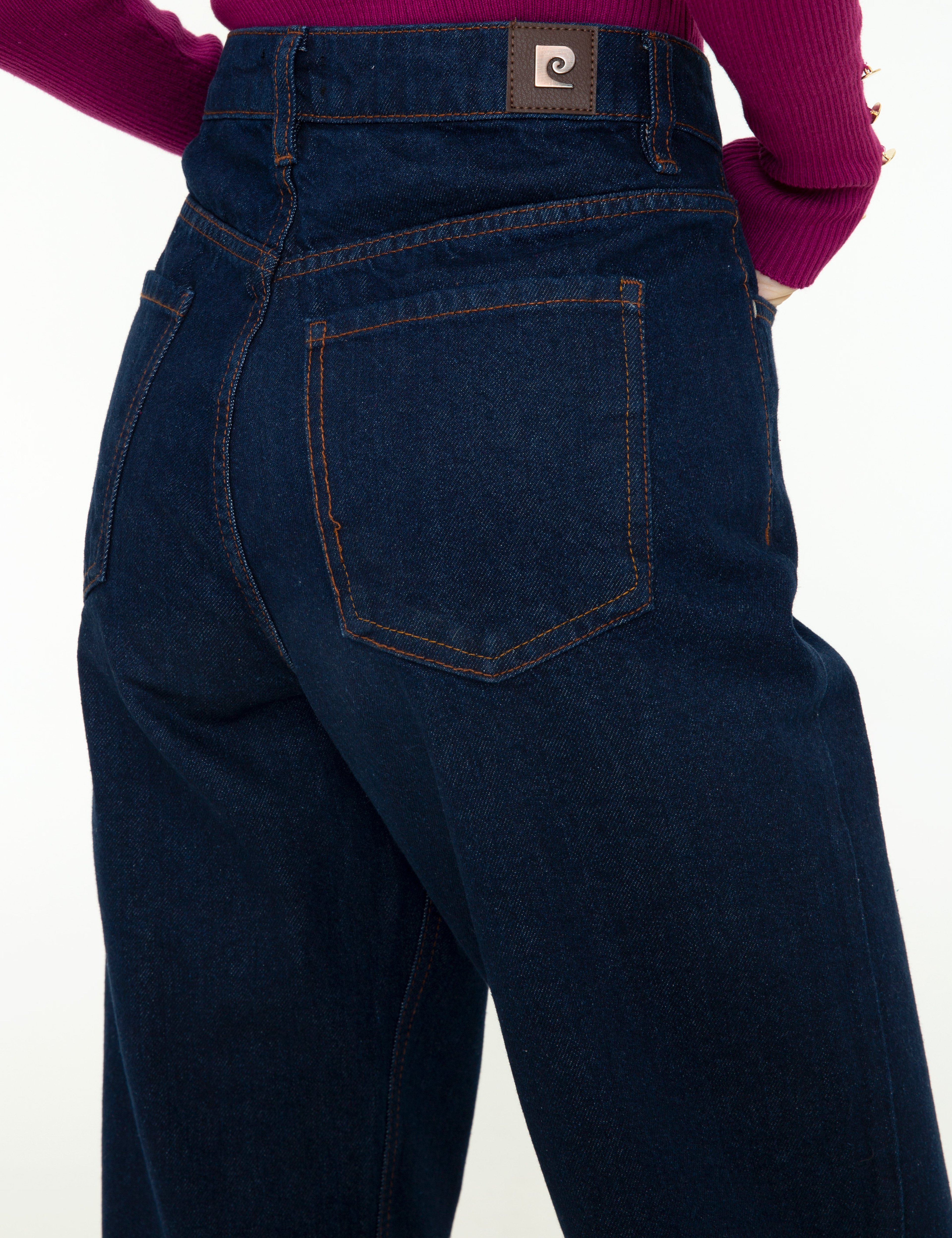 Koyu İndigo Havuç Fit Jean Pantolon - Image 7