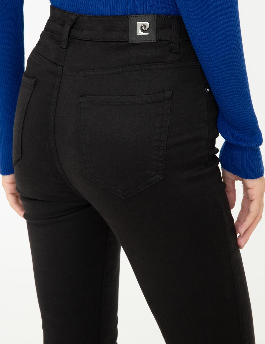 Siyah Skinny Fit Kanvas Pantolon