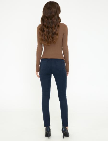 Lacivert Skinny Fit Kanvas Pantolon - 50245013045