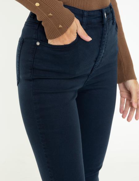 Lacivert Skinny Fit Kanvas Pantolon - 50245013045