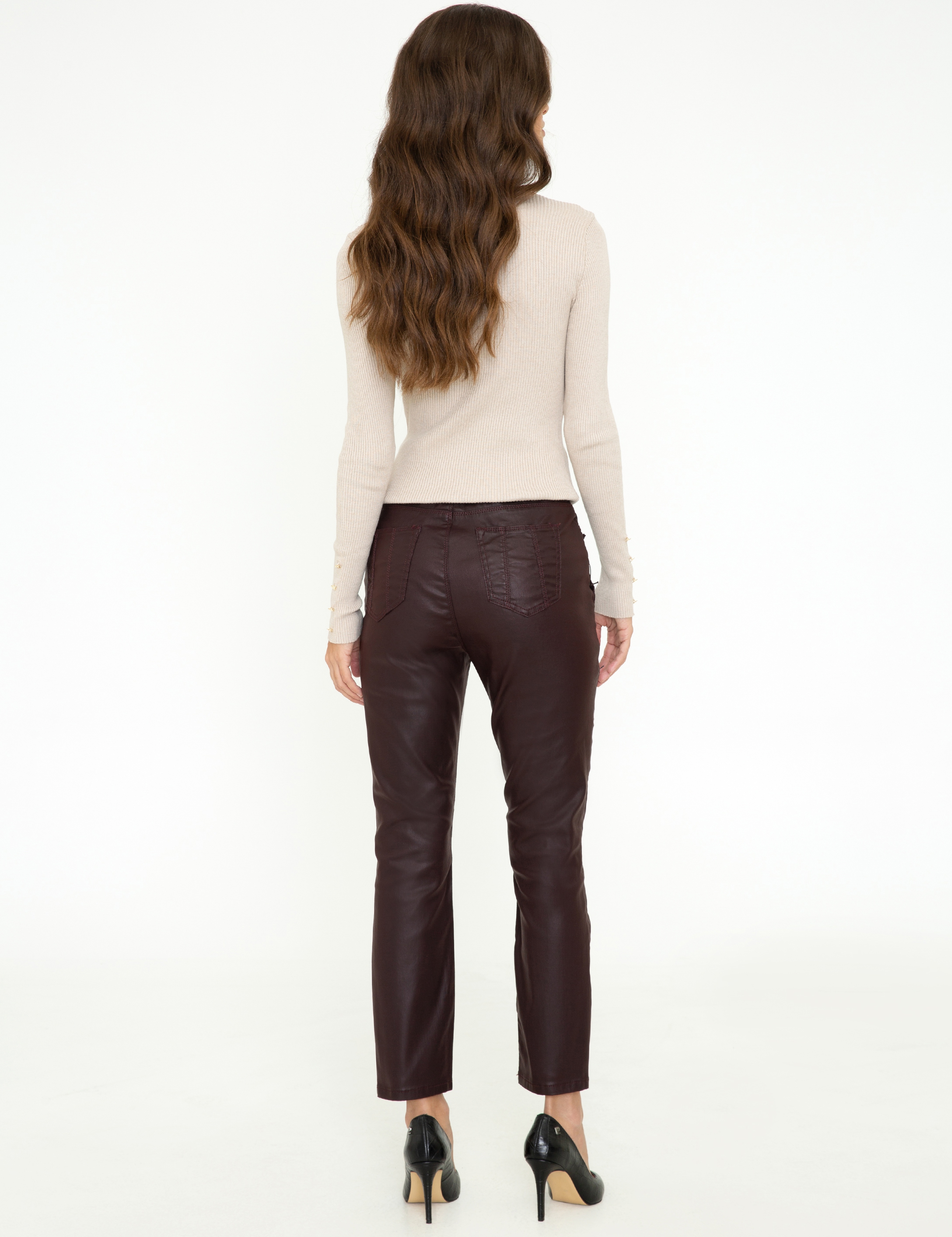 Bordo Slim Fit Jean Pantolon - Image 3