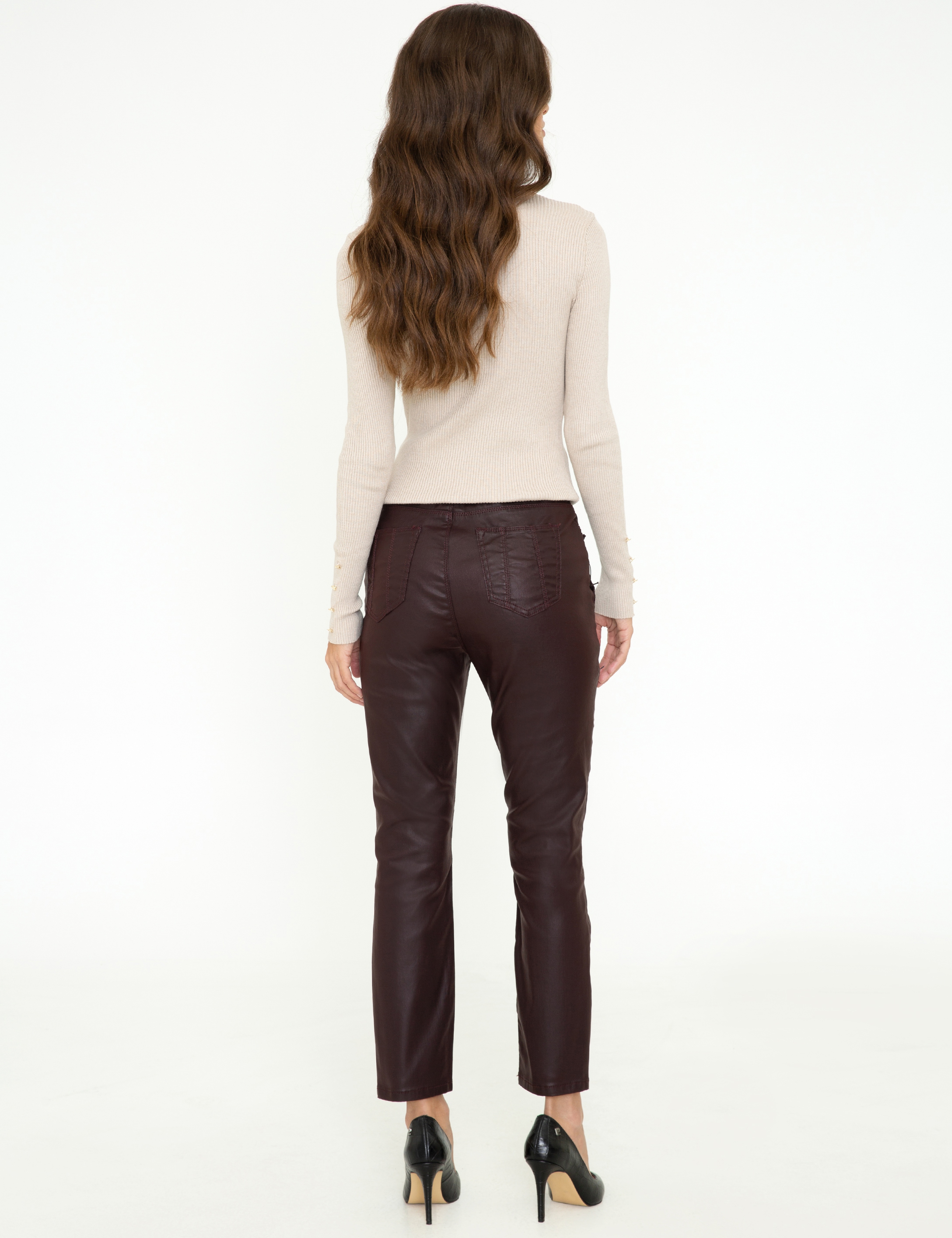 Bordo Slim Fit Jean Pantolon