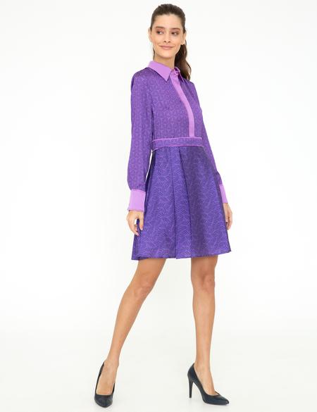 Menekşe Dokuma Elbise - 50244972003