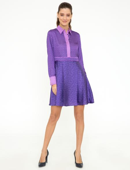 Menekşe Dokuma Elbise - 50244972003