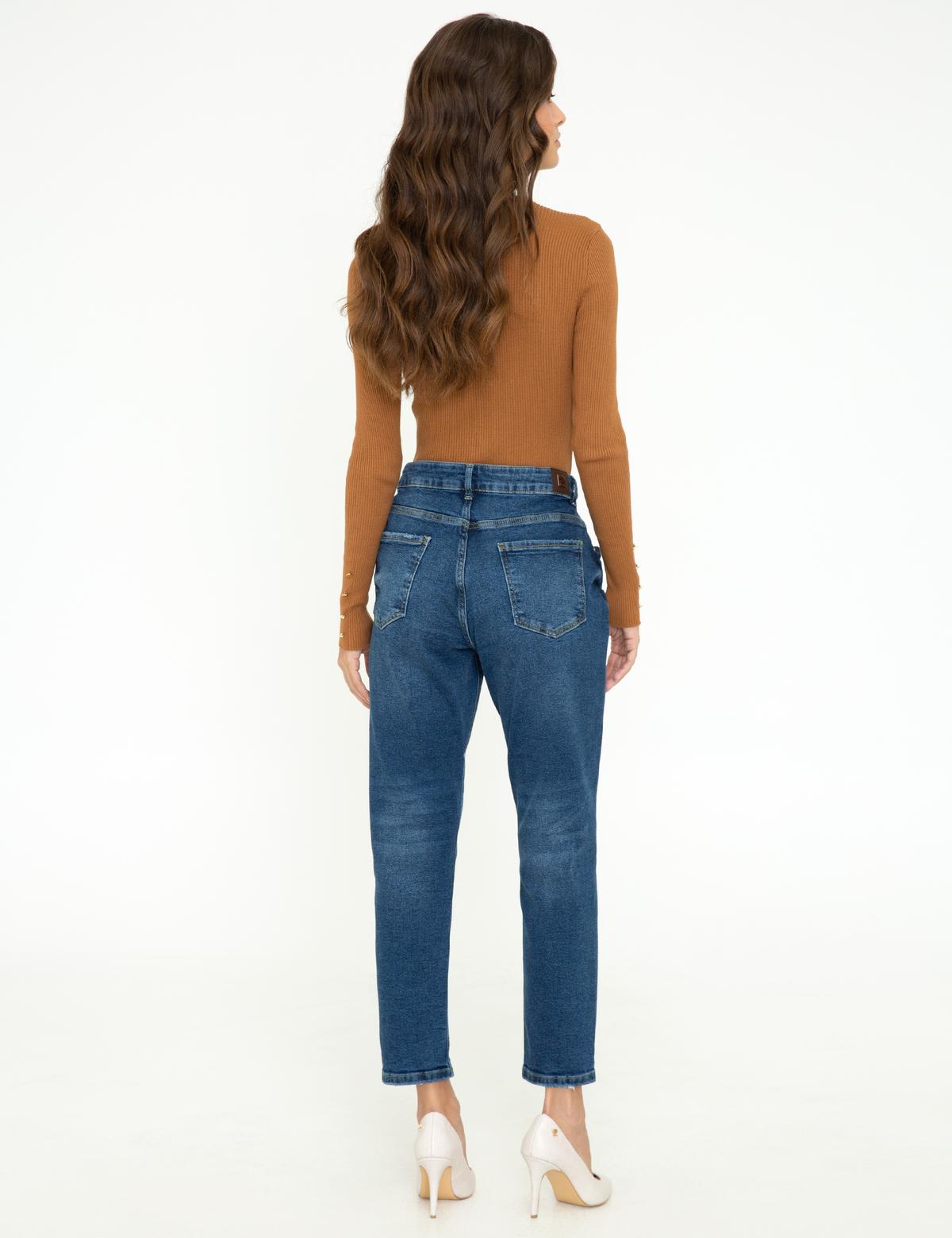 İndigo Mom Fit Jean Pantolon - 50244974004