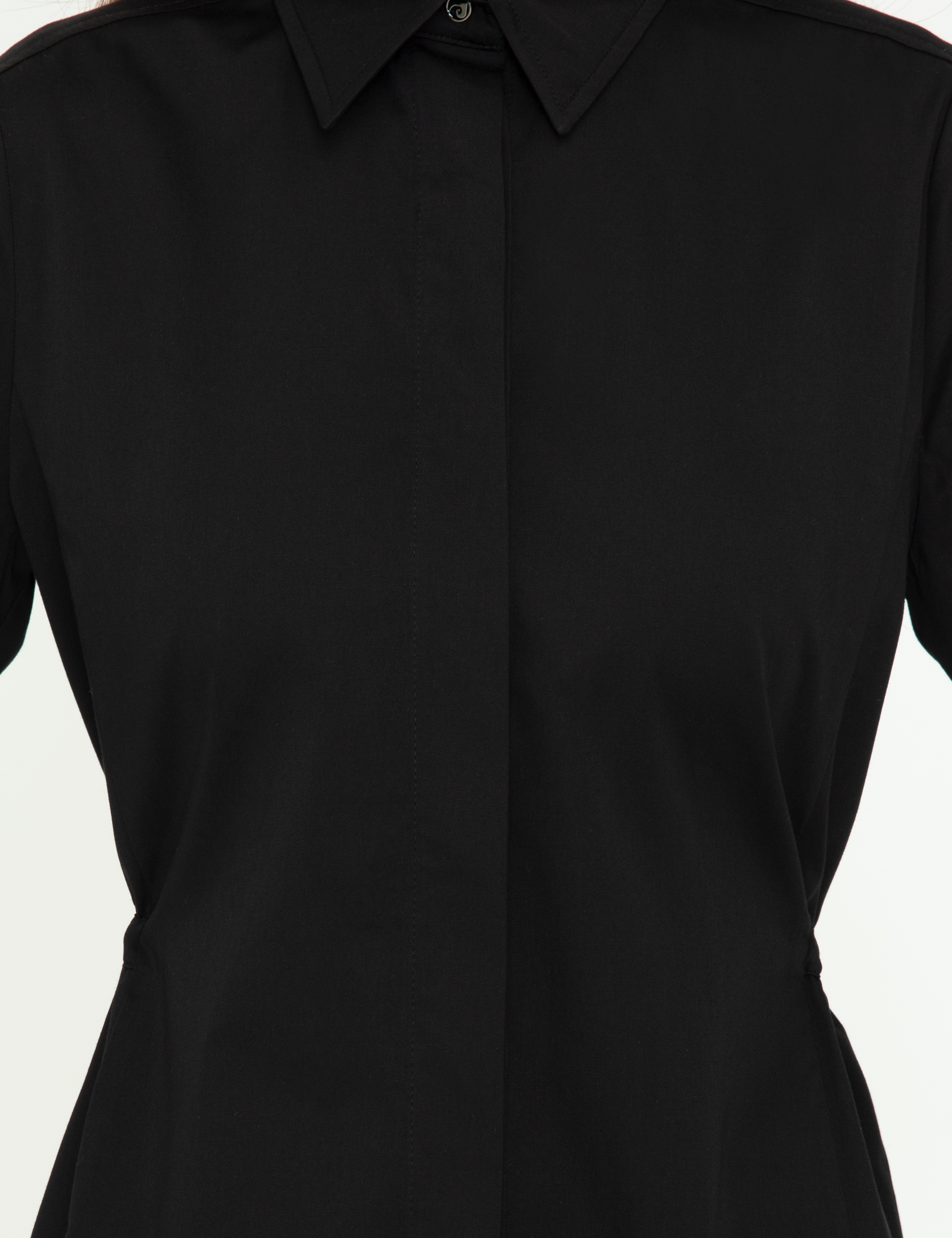Siyah Comfort Fit Uzun Kollu Gömlek - Image 6