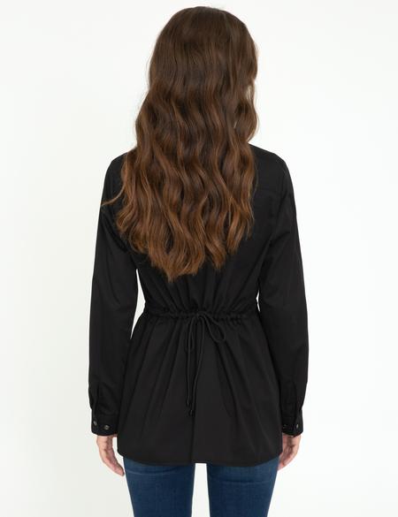 Siyah Comfort Fit Uzun Kollu Gömlek - 50245001006