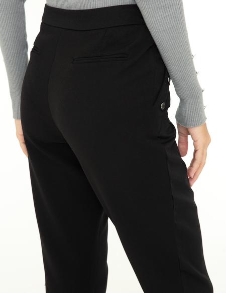 Siyah Slim Fit Kumaş Pantolon - 50245024003