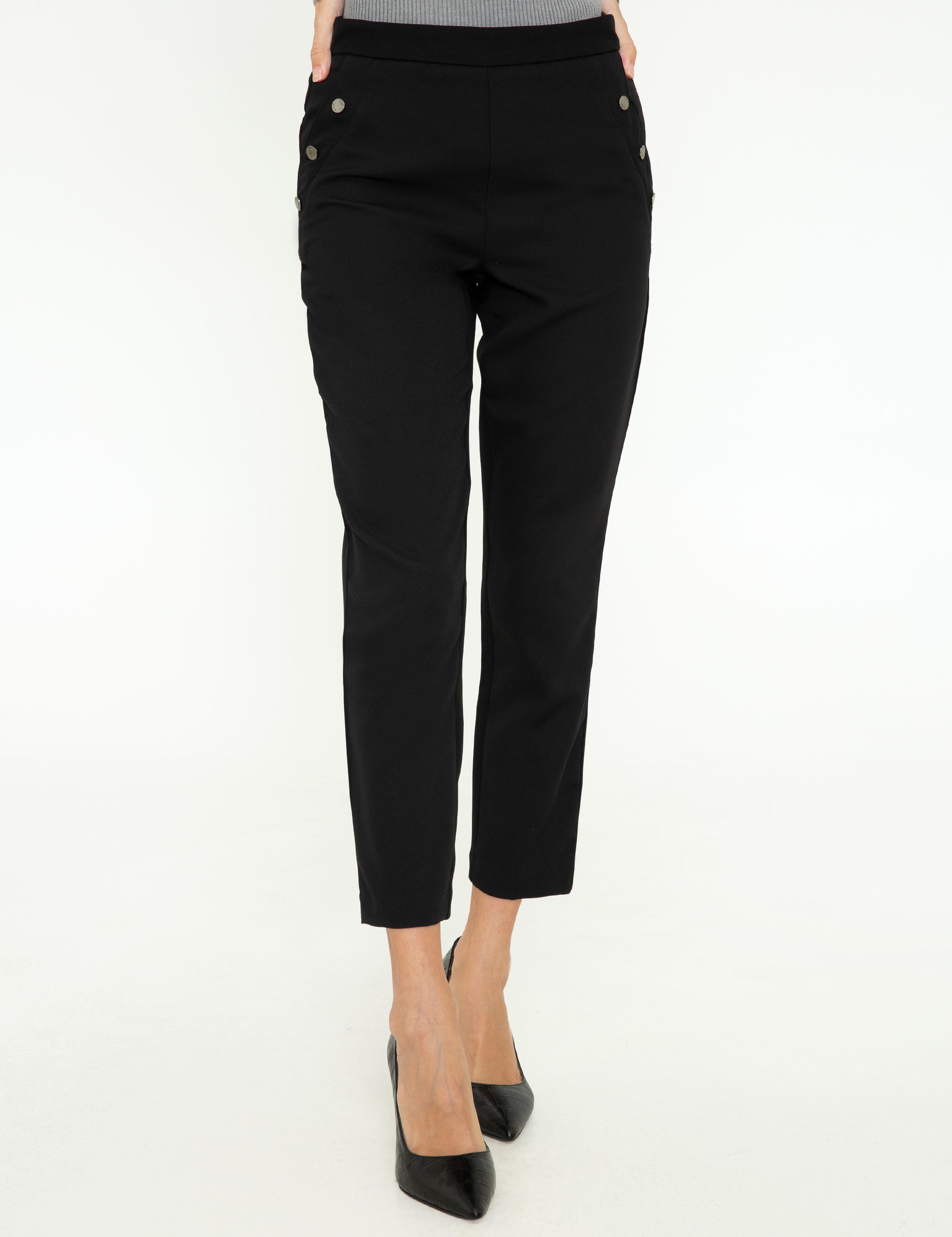 Siyah Slim Fit Kumaş Pantolon