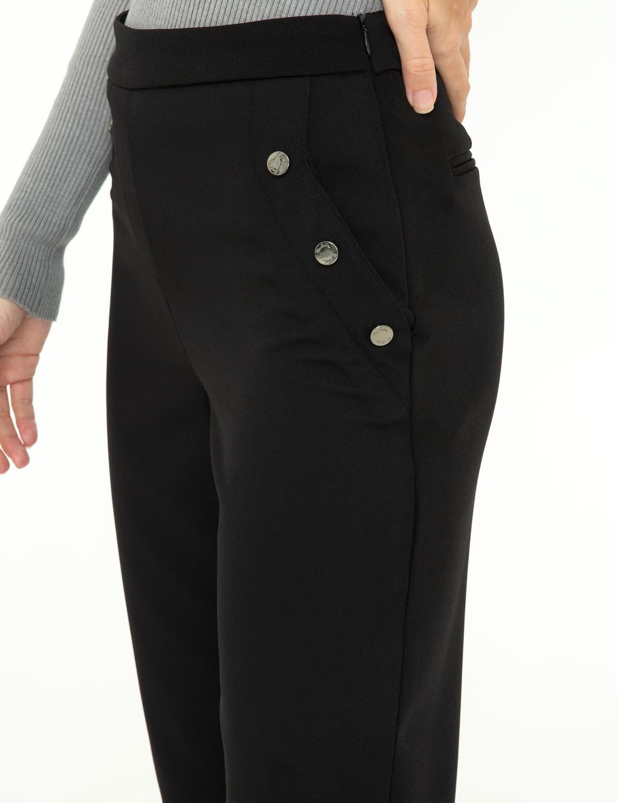 Siyah Slim Fit Kumaş Pantolon - 50245024003