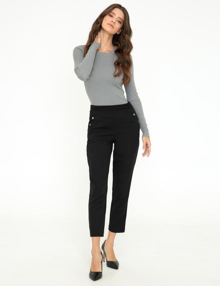 Siyah Slim Fit Kumaş Pantolon - 50245024003