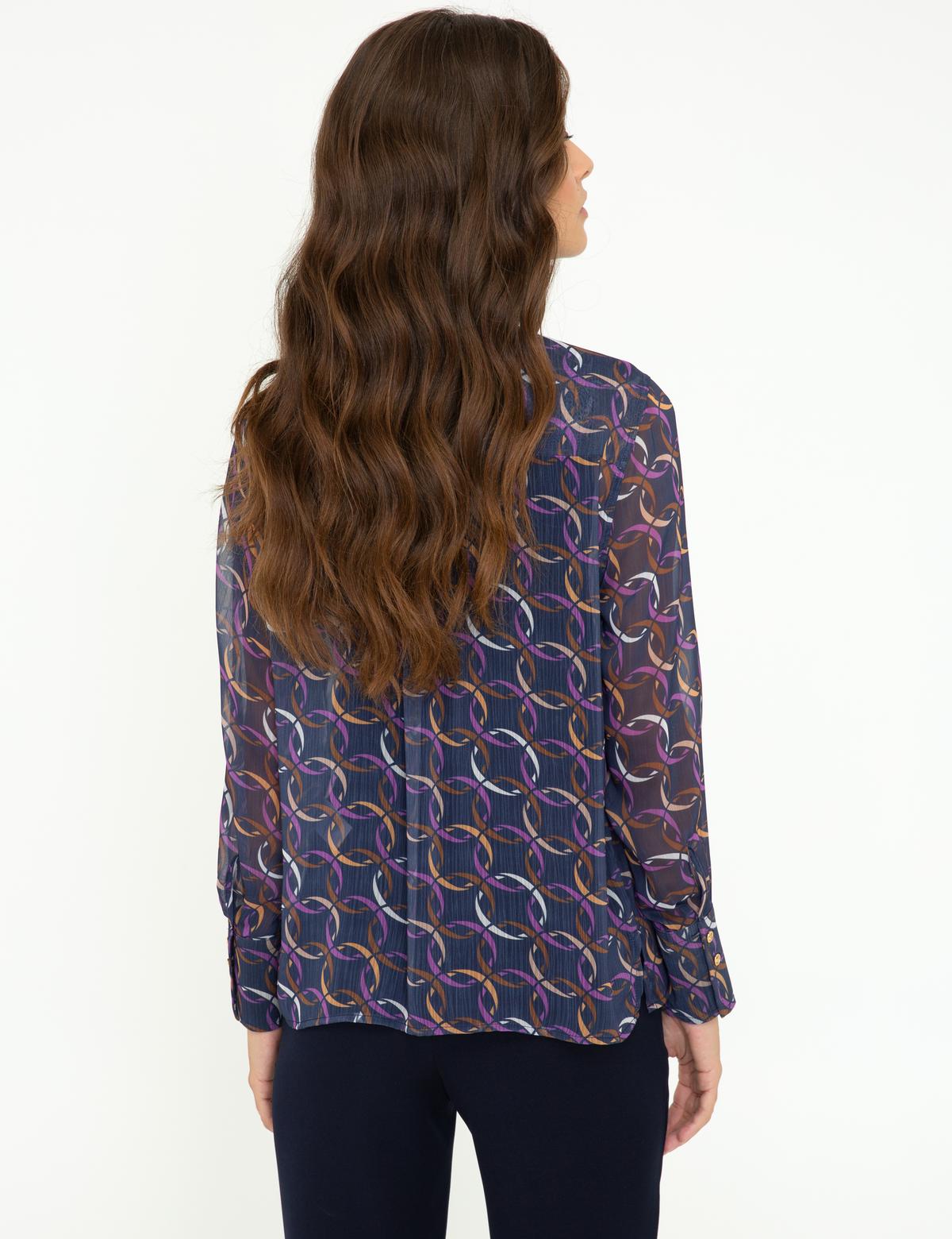 Lacivert Comfort Fit Uzun Kollu Gömlek - 50245032002