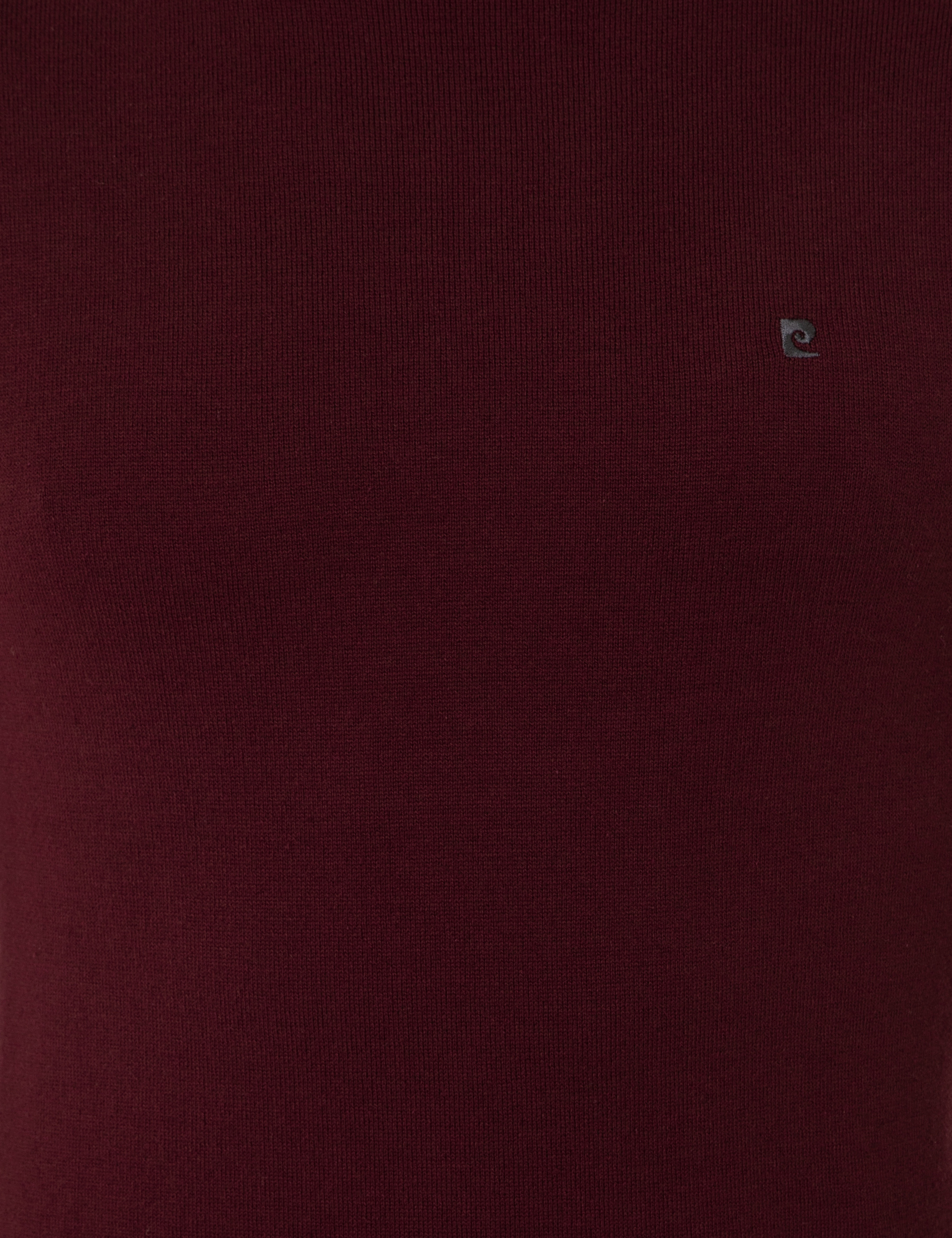 Bordo Slim Fit Balıkçı Yaka Basic Triko Kazak - Image 6