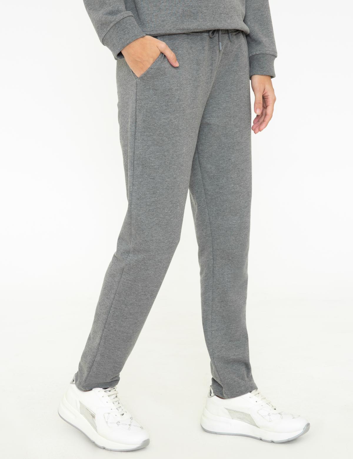 Gri Melanj Slim Fit Eşofman Altı - 50248472028