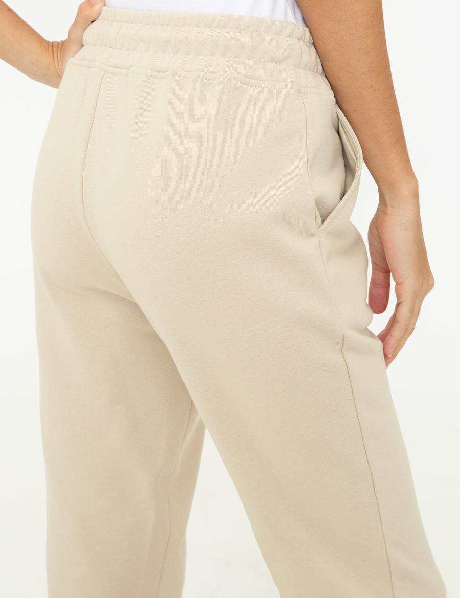 Bej Slim Fit Eşofman Altı