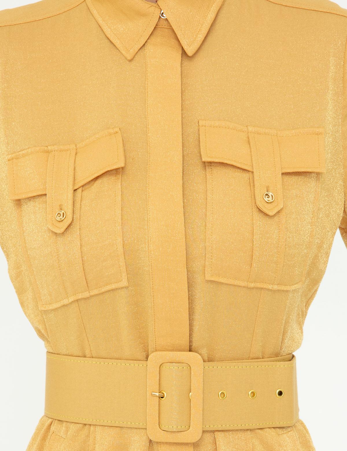 Safran Dokuma Elbise - 50244941016