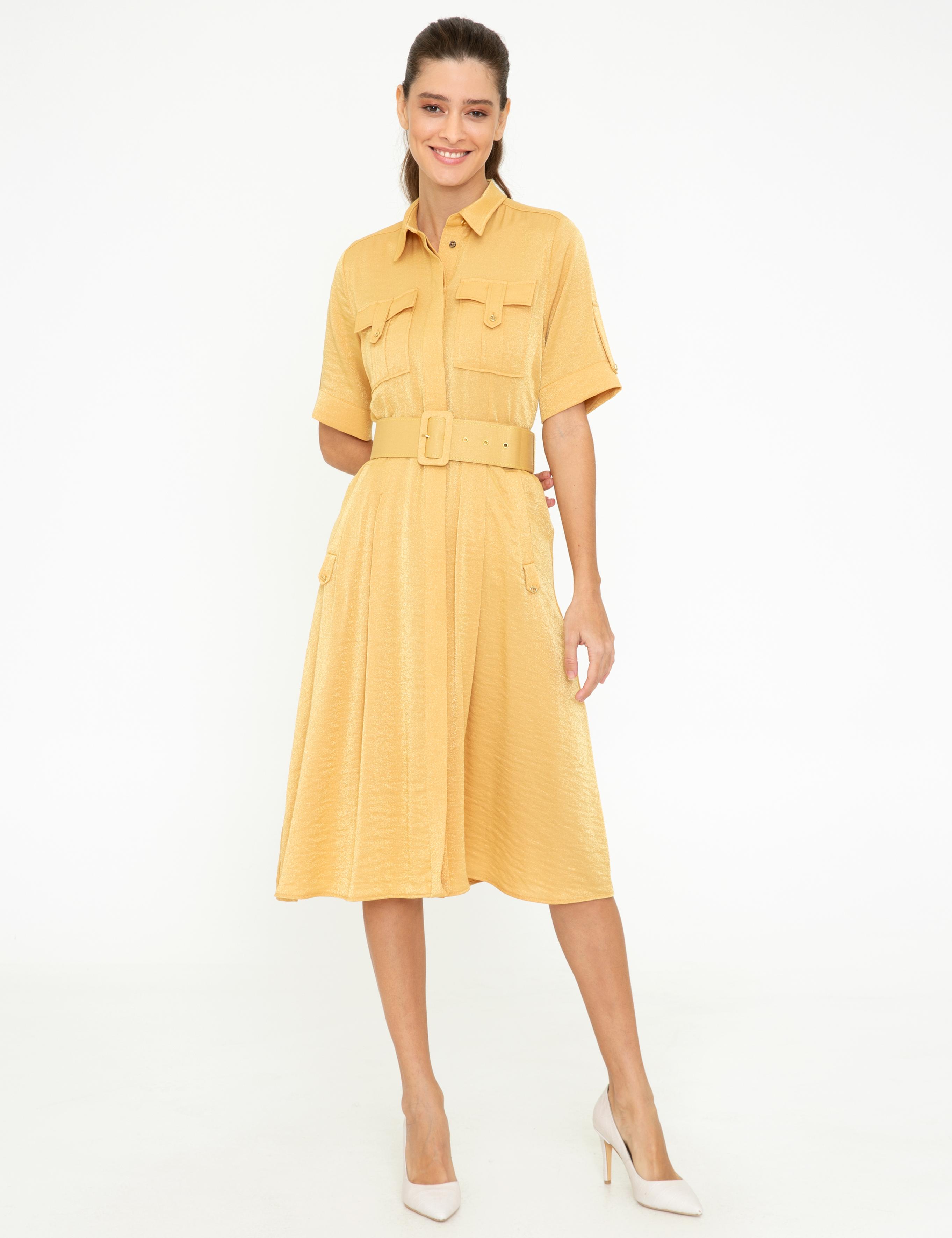 Safran Dokuma Elbise