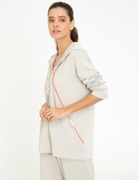 Taş Fermuarlı Sweatshirt - 50244910017