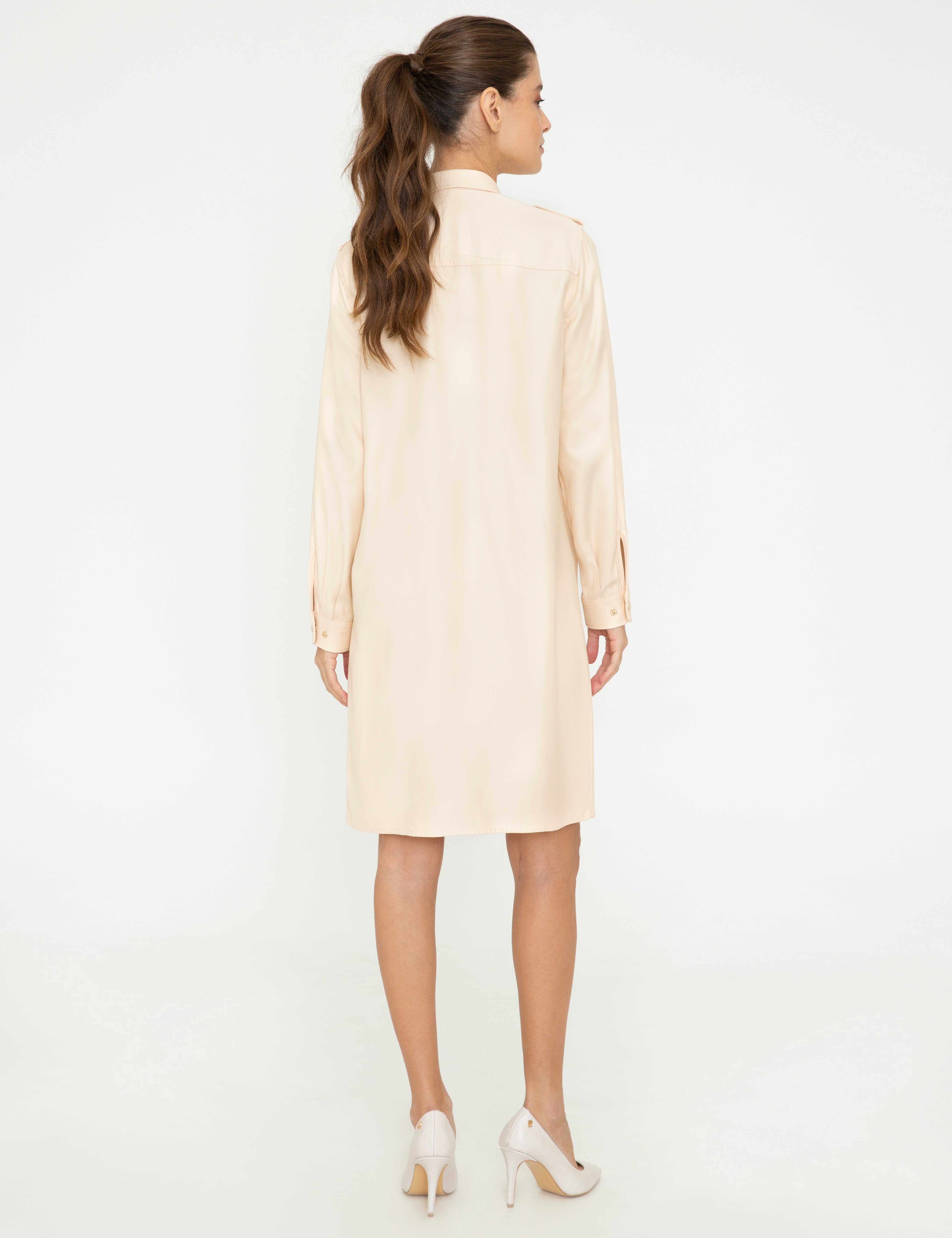 Kum Comfort Fit Dokuma Elbise - Image 5