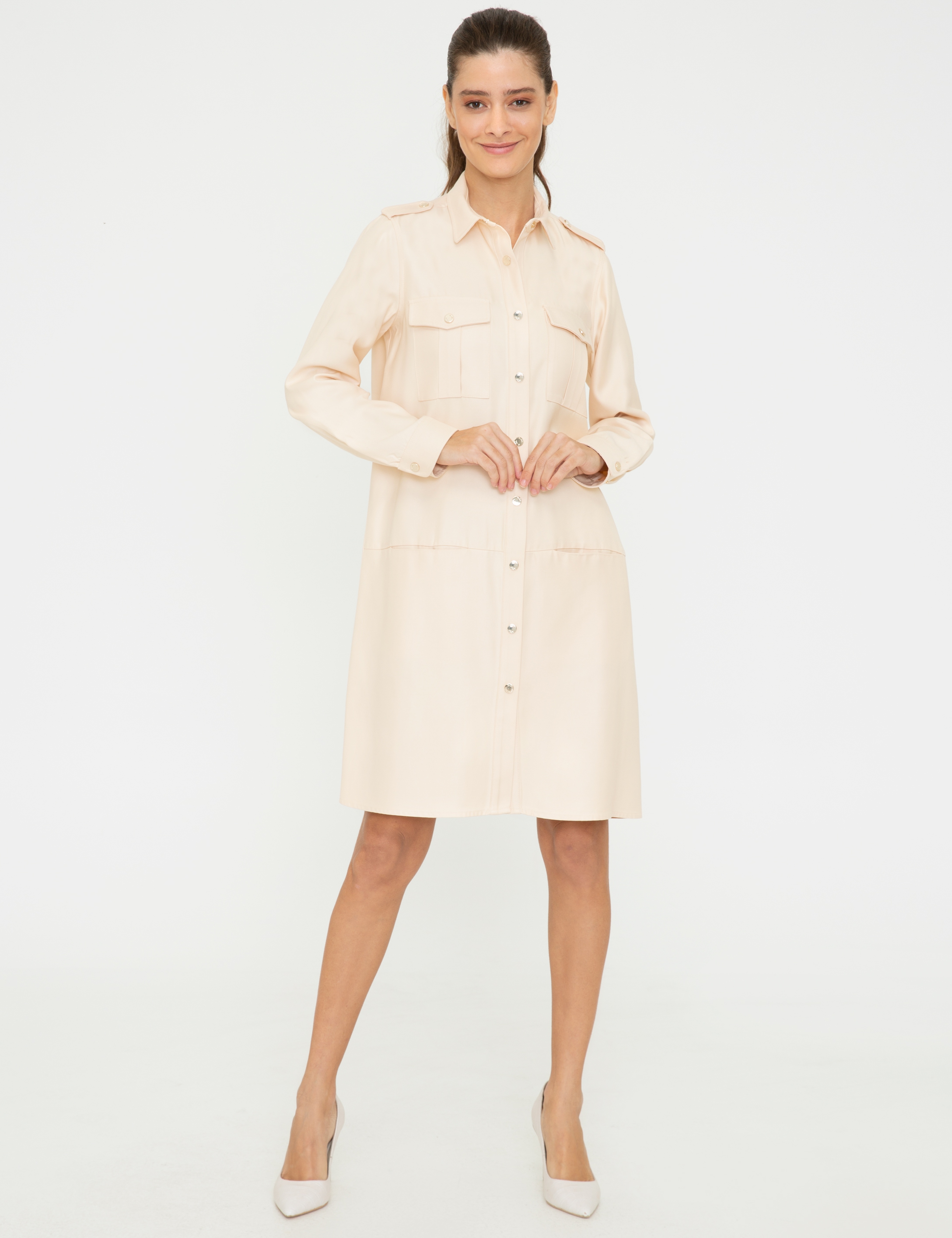 Kum Comfort Fit Dokuma Elbise - Image 1