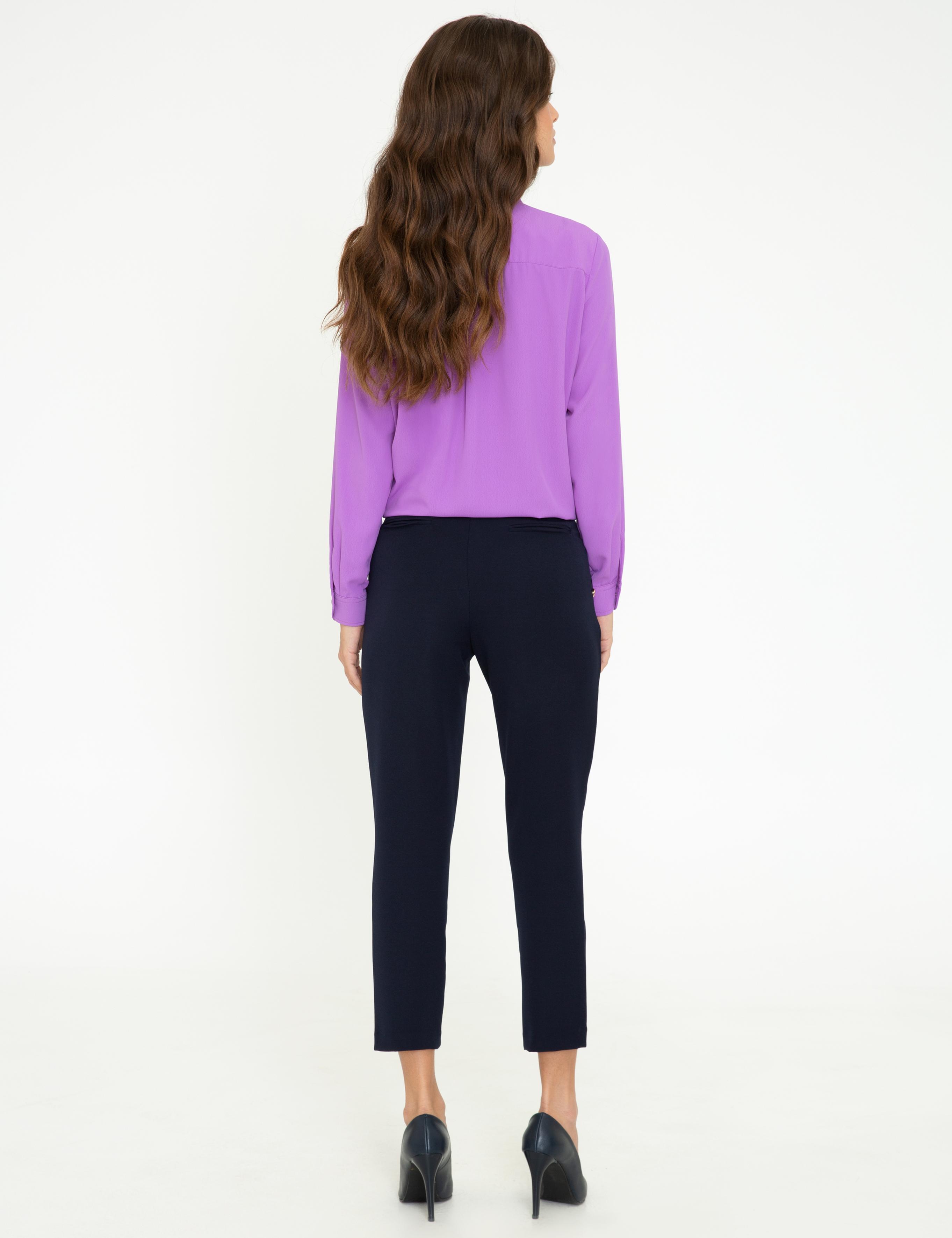 Lacivert Slim Fit Kumaş Pantolon