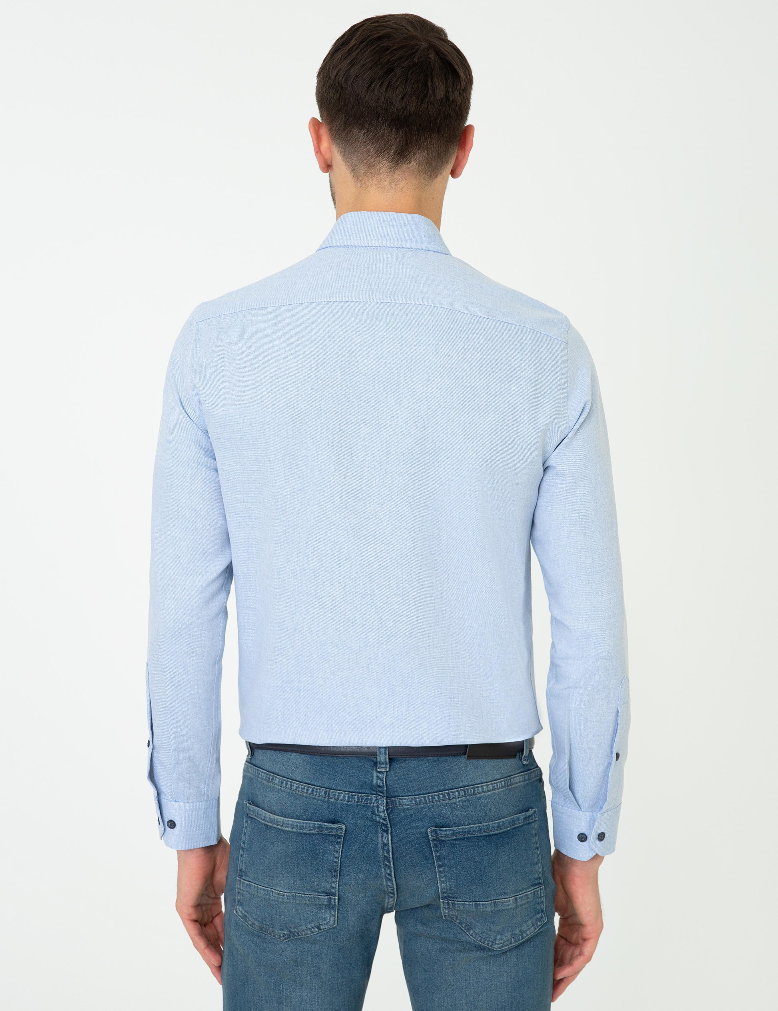 Açık Mavi Slim Fit Gömlek