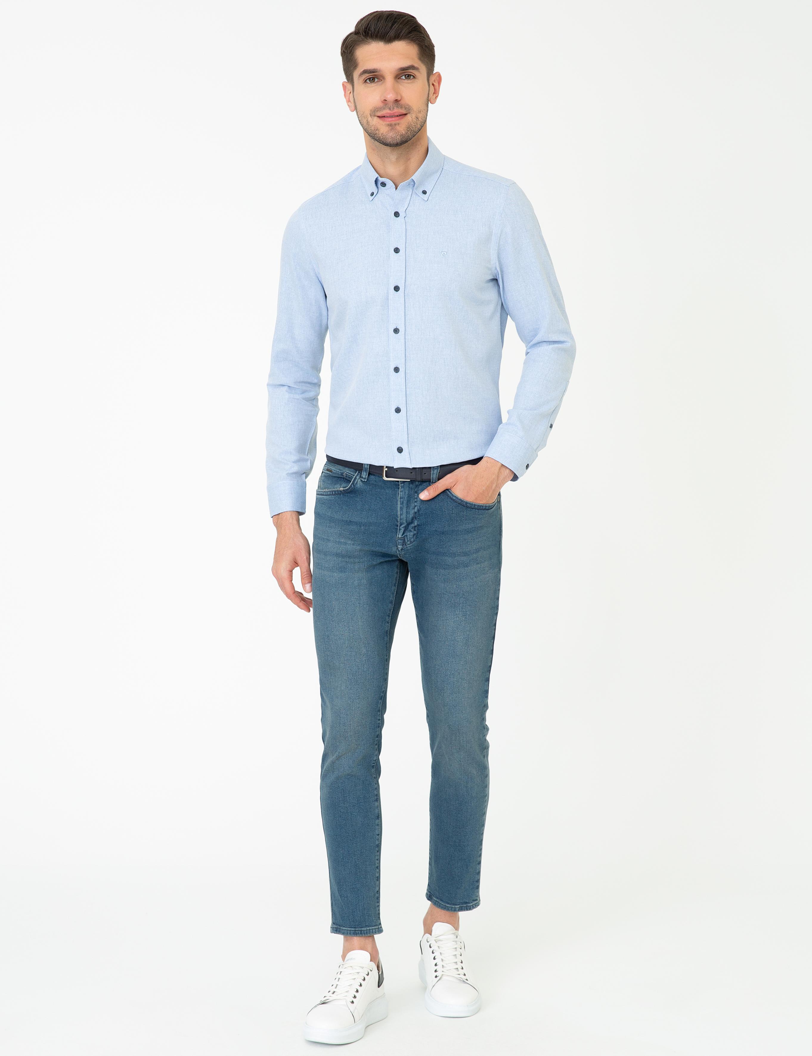 Açık Mavi Slim Fit Gömlek