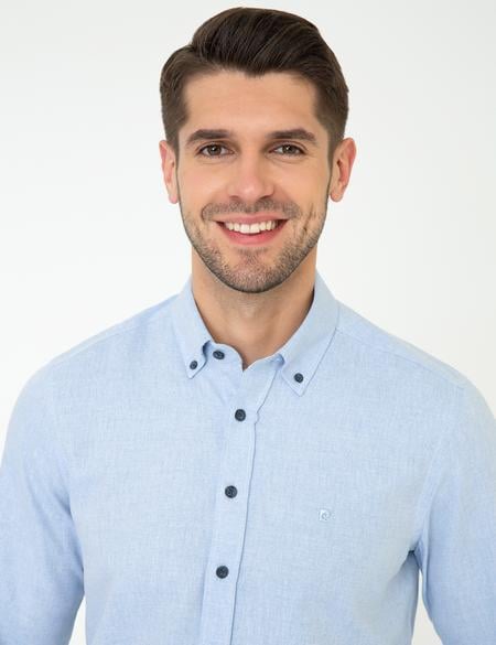 Açık Mavi Slim Fit Gömlek - 50247918009
