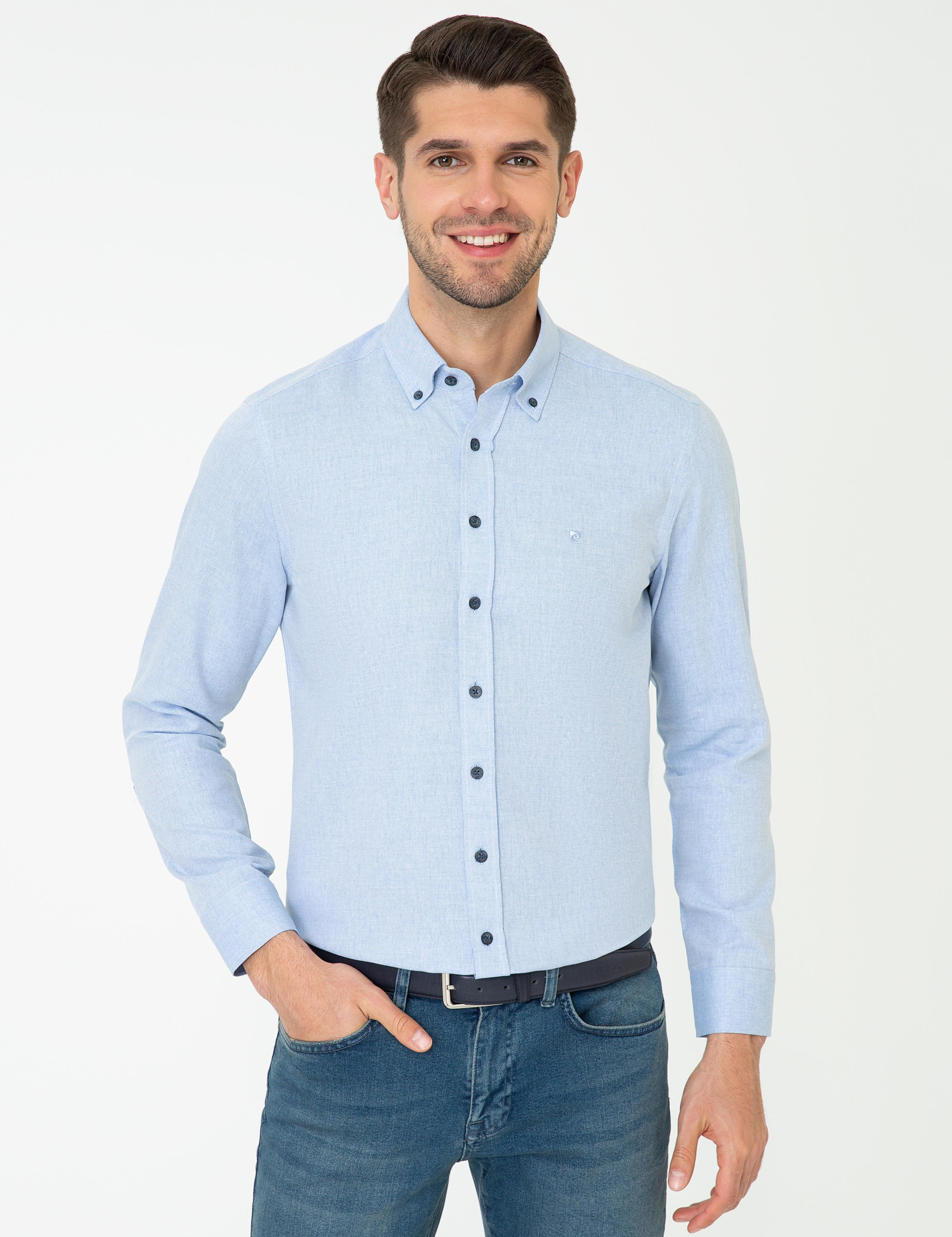 Açık Mavi Slim Fit Gömlek