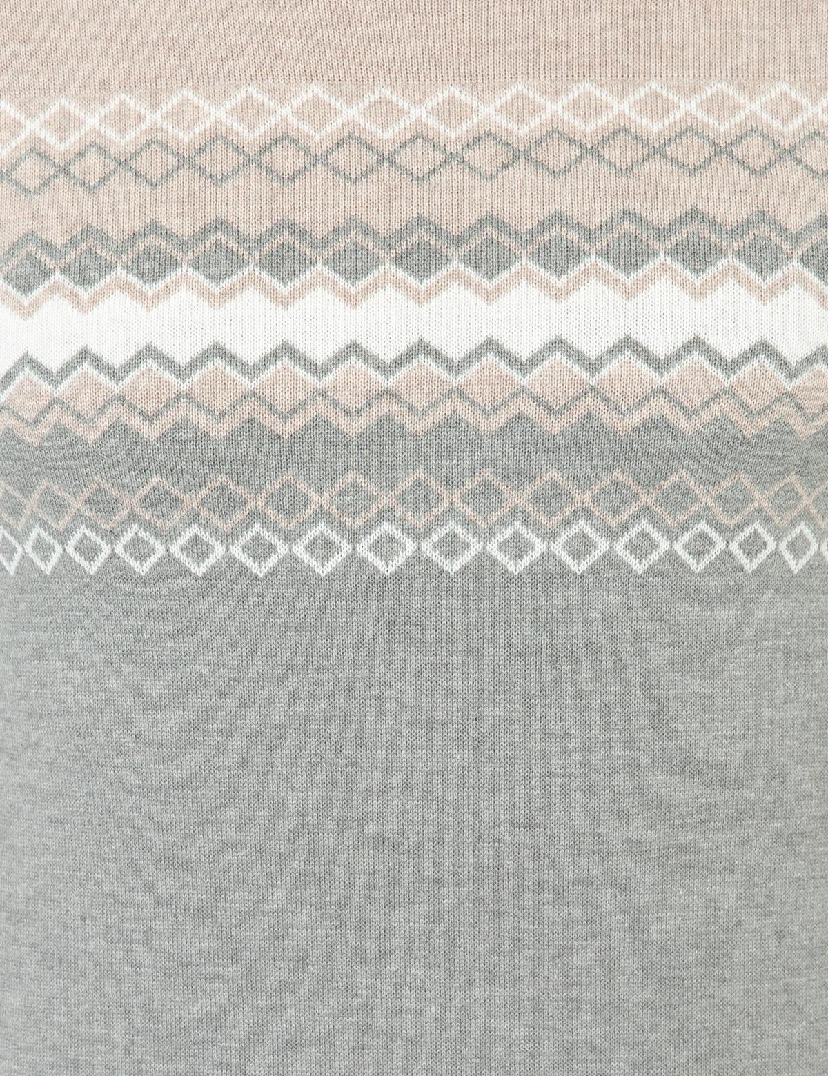 Açık Gri Melanj Slim Fit Fermuarlı Triko Hırka - 50240539038