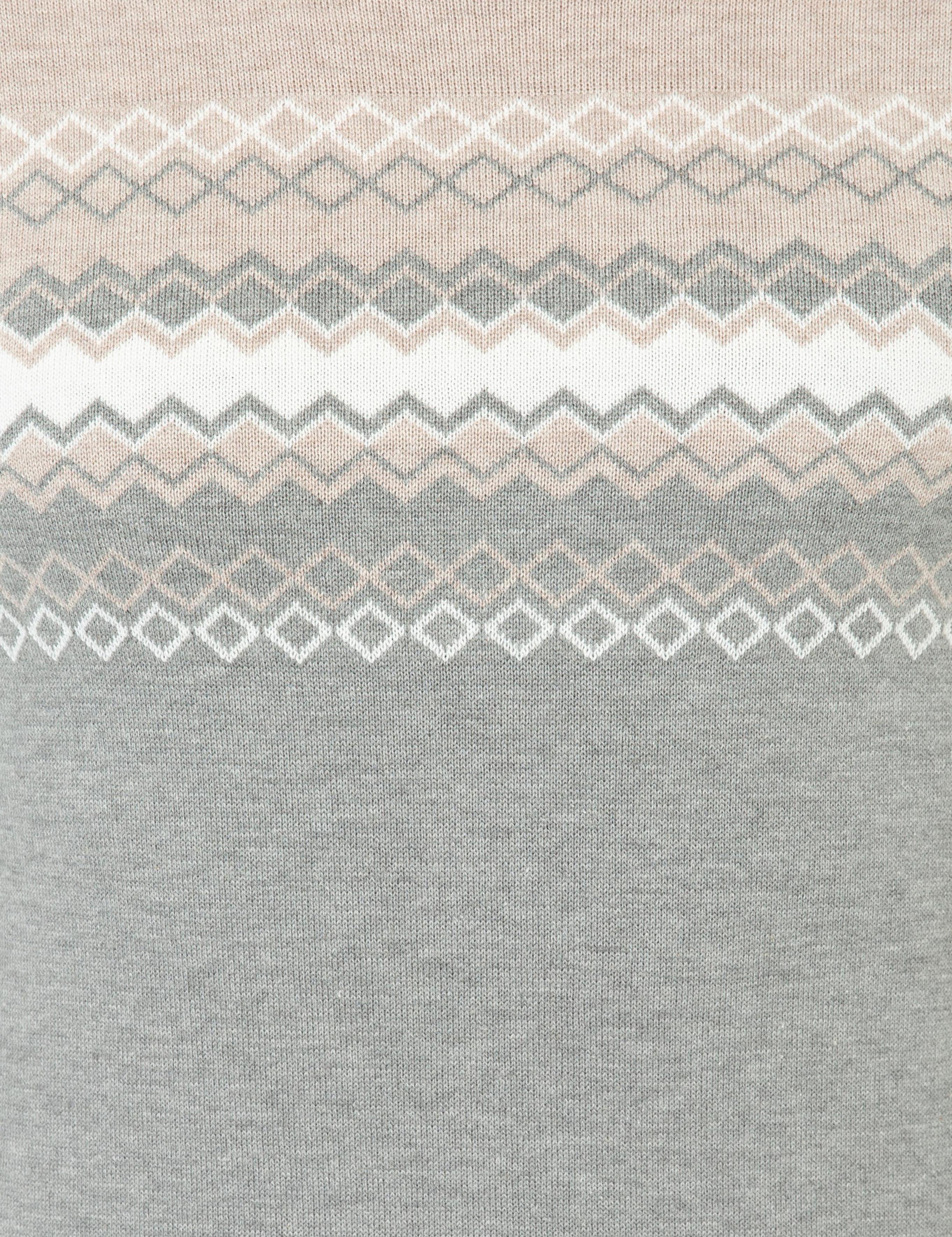 Açık Gri Melanj Slim Fit Fermuarlı Triko Hırka