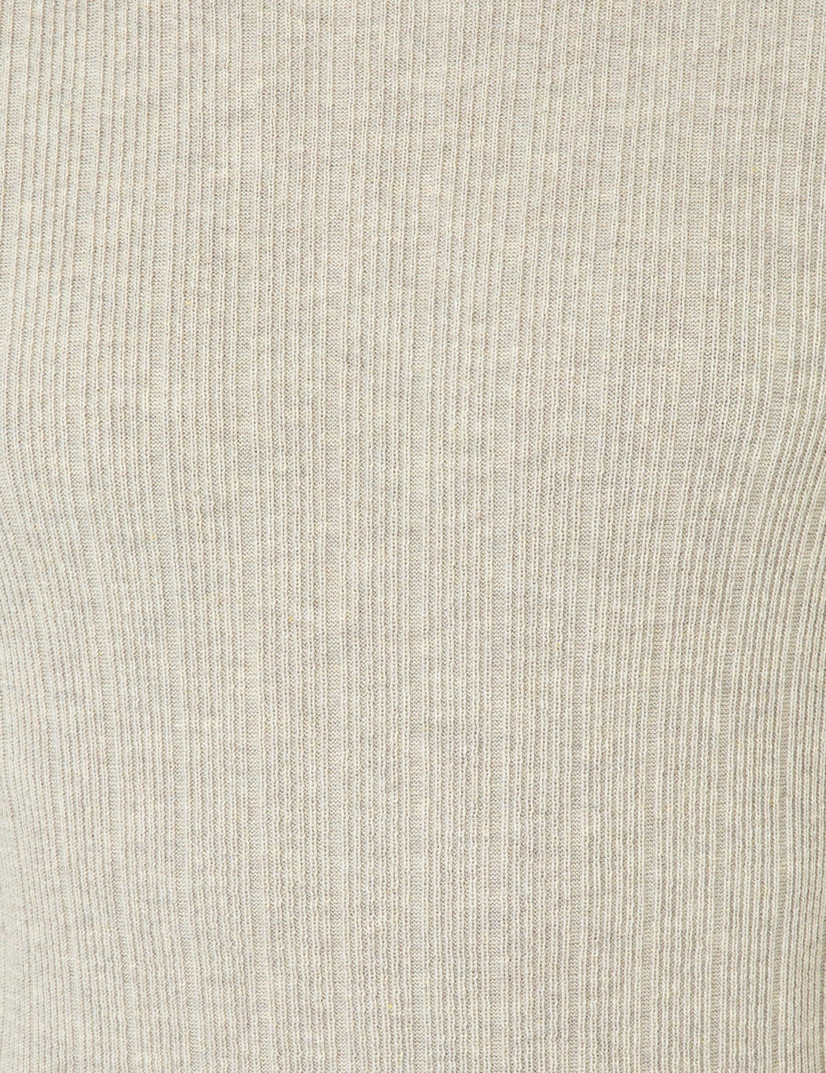 Kum Melanj Slim Fit Balıkçı Yaka Triko Kazak